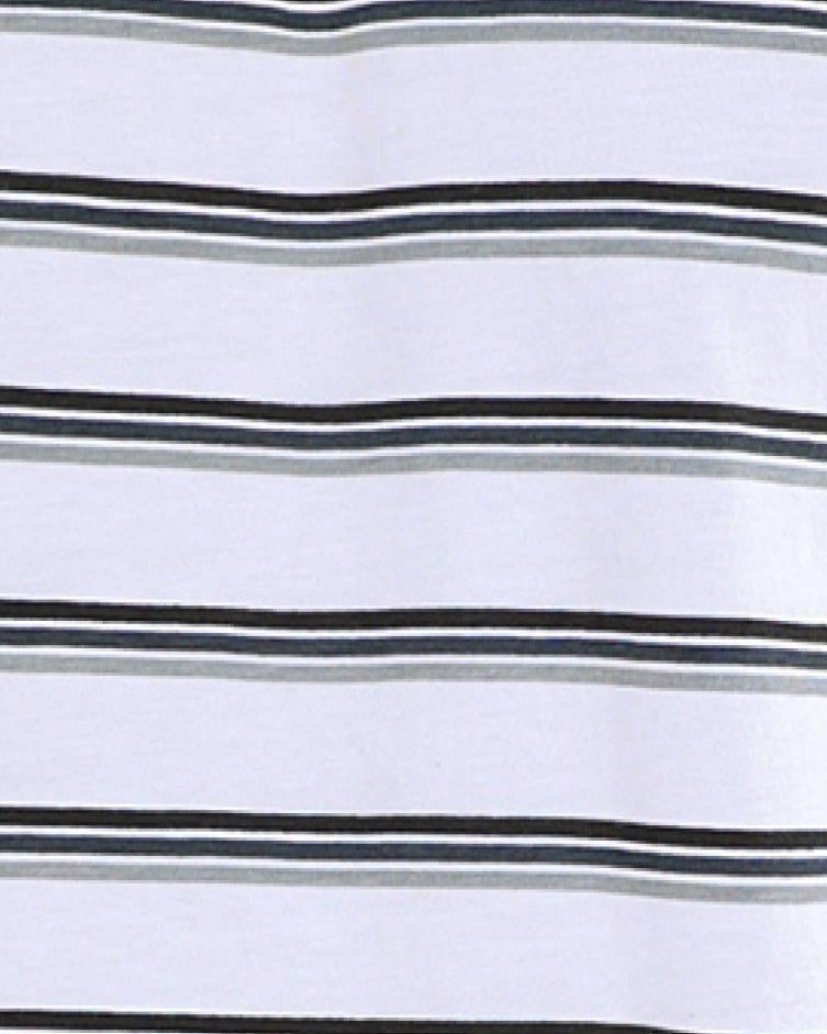 Short Sleeve Cotton Horizontal Stripe T-Shirt