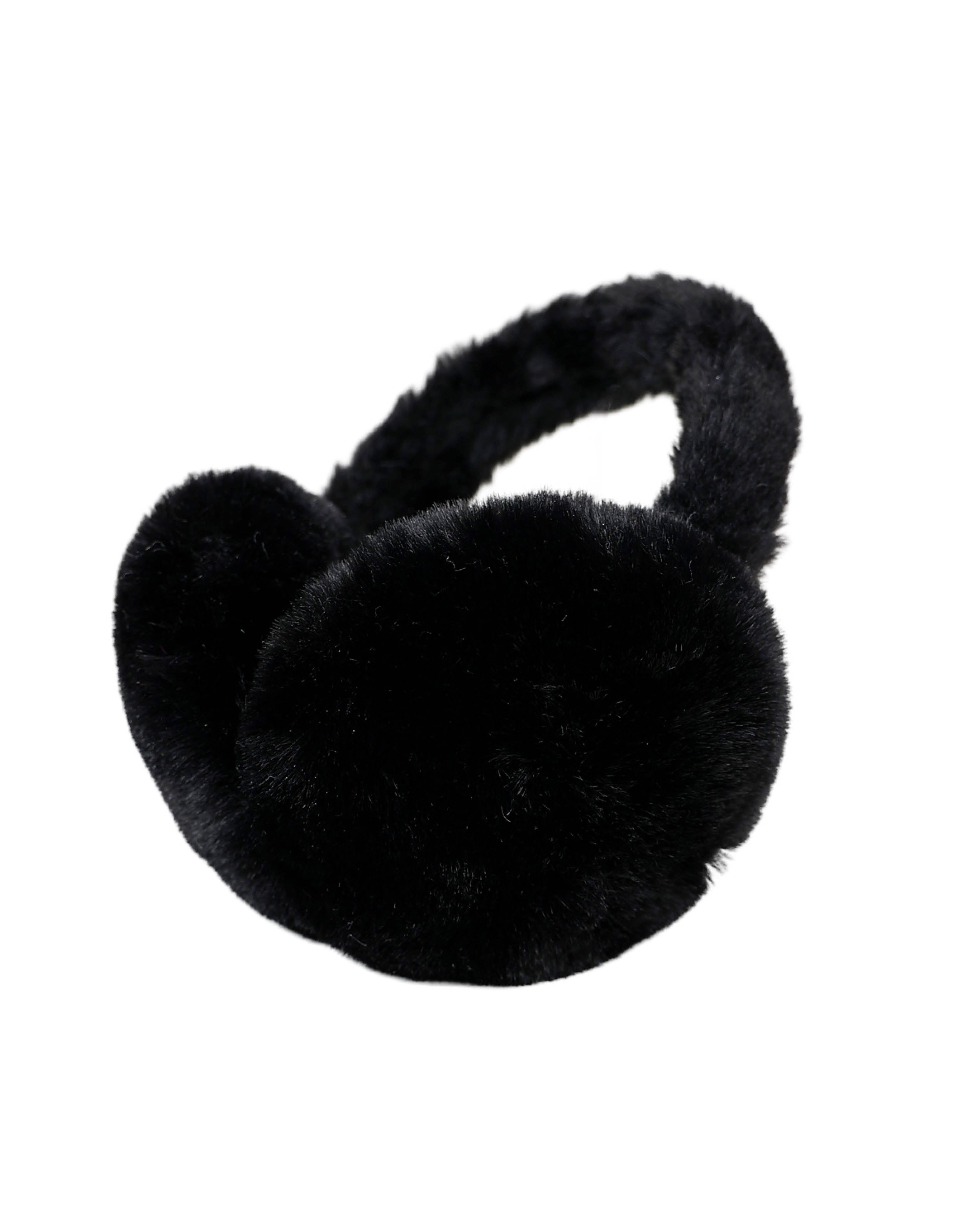 Black Fluffy Earmuffs