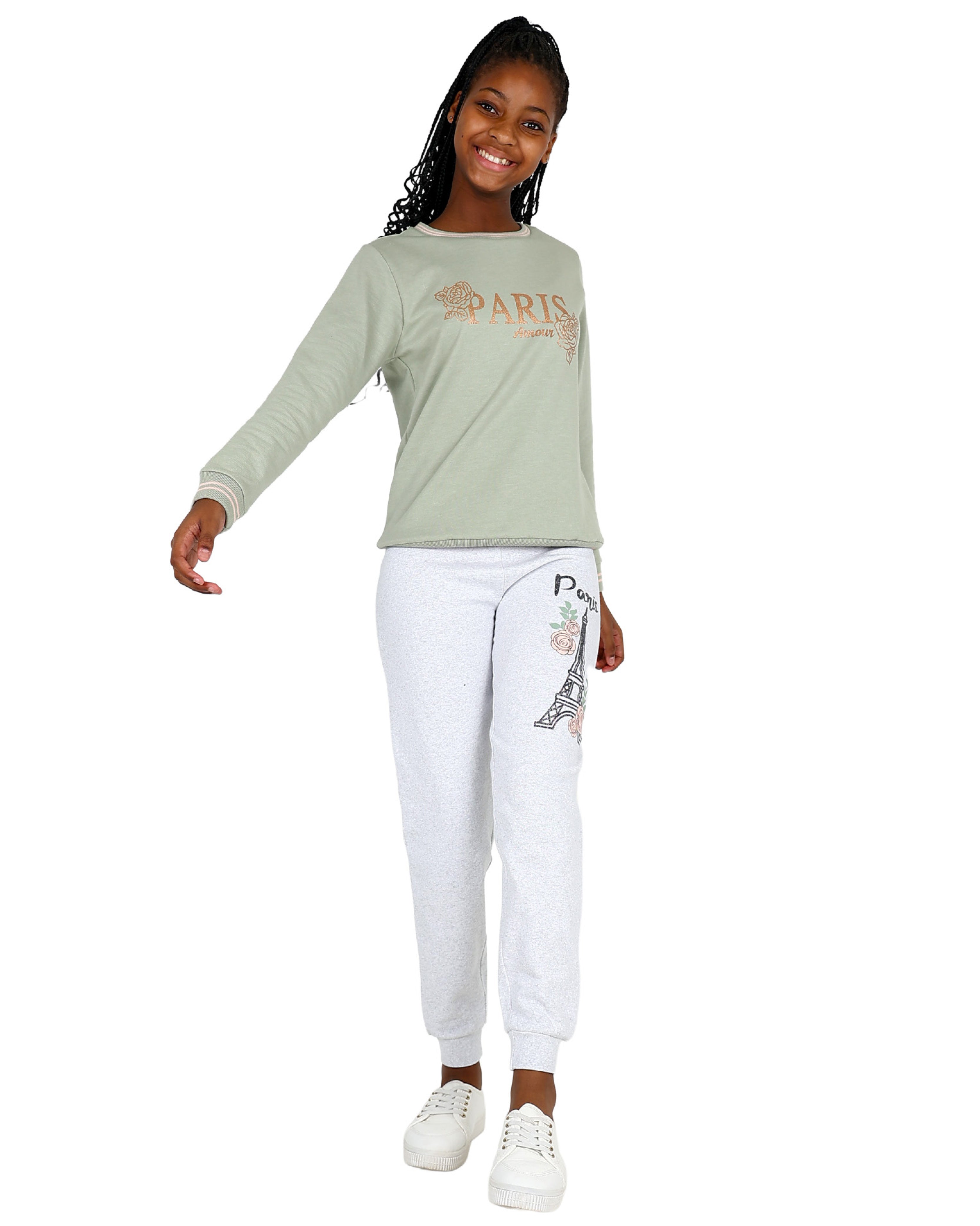 2 Pack Paris Graphic Print Active Pants