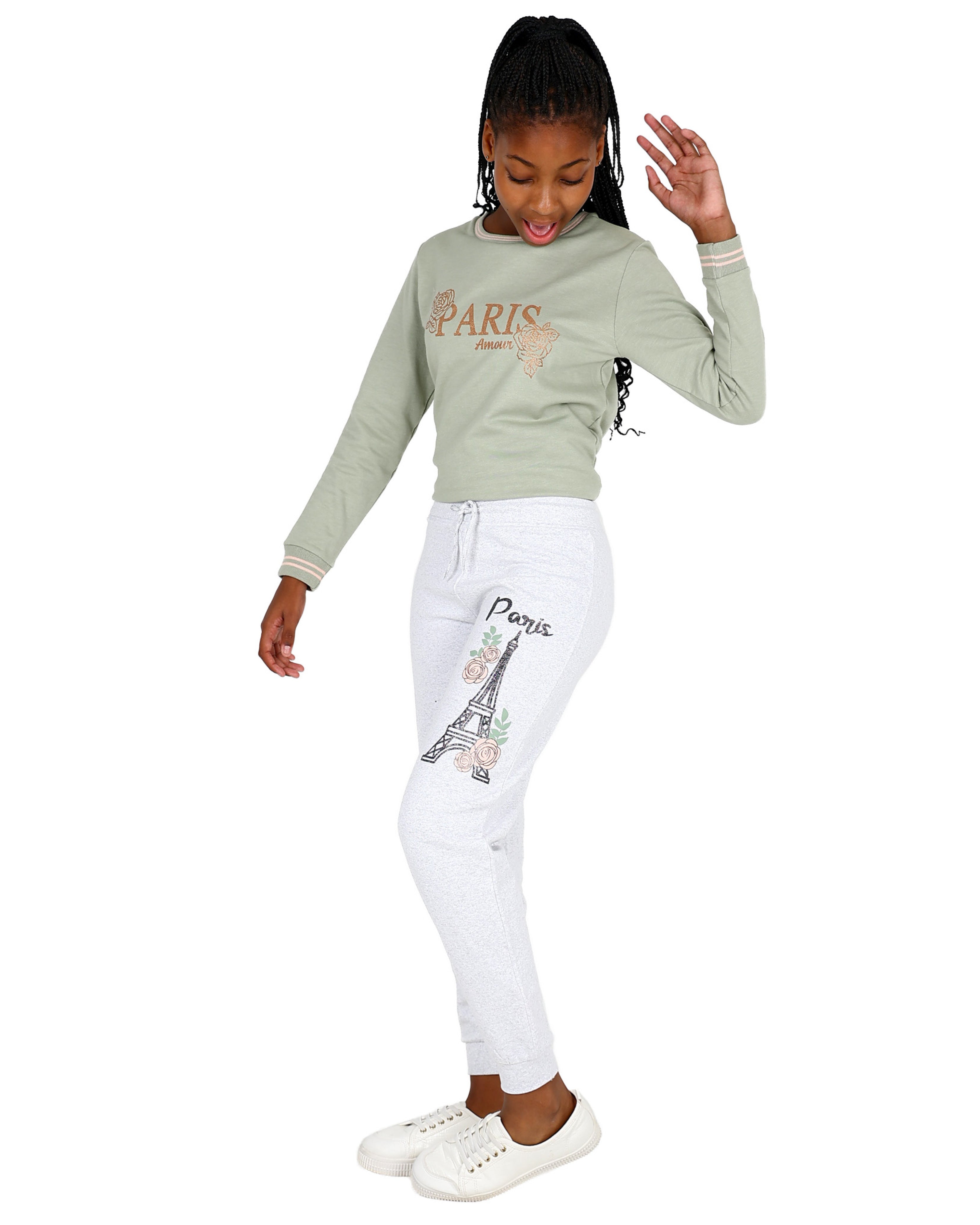 2 Pack Paris Graphic Print Active Pants