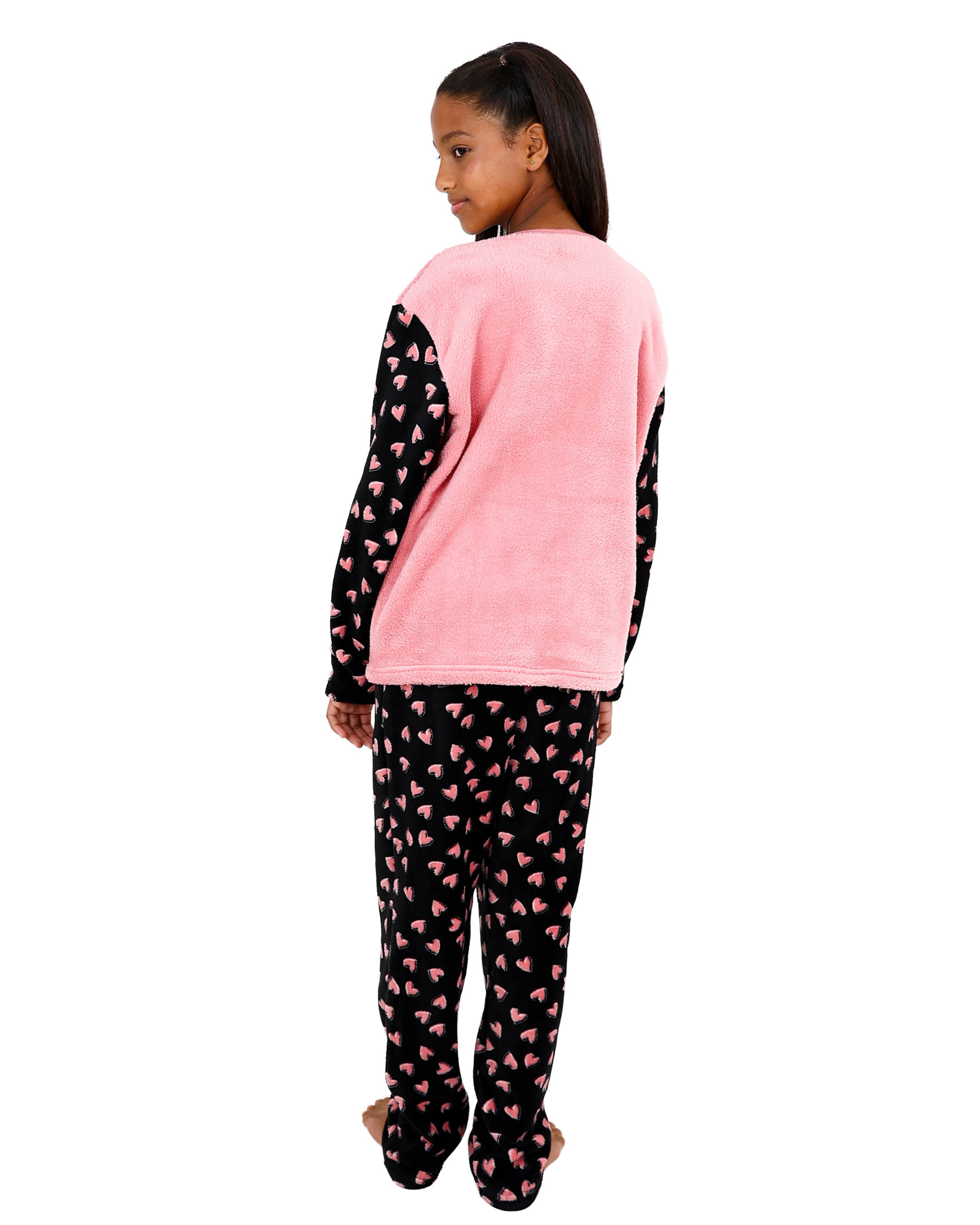Long Sleeve Bow Print Pajama Pants Set