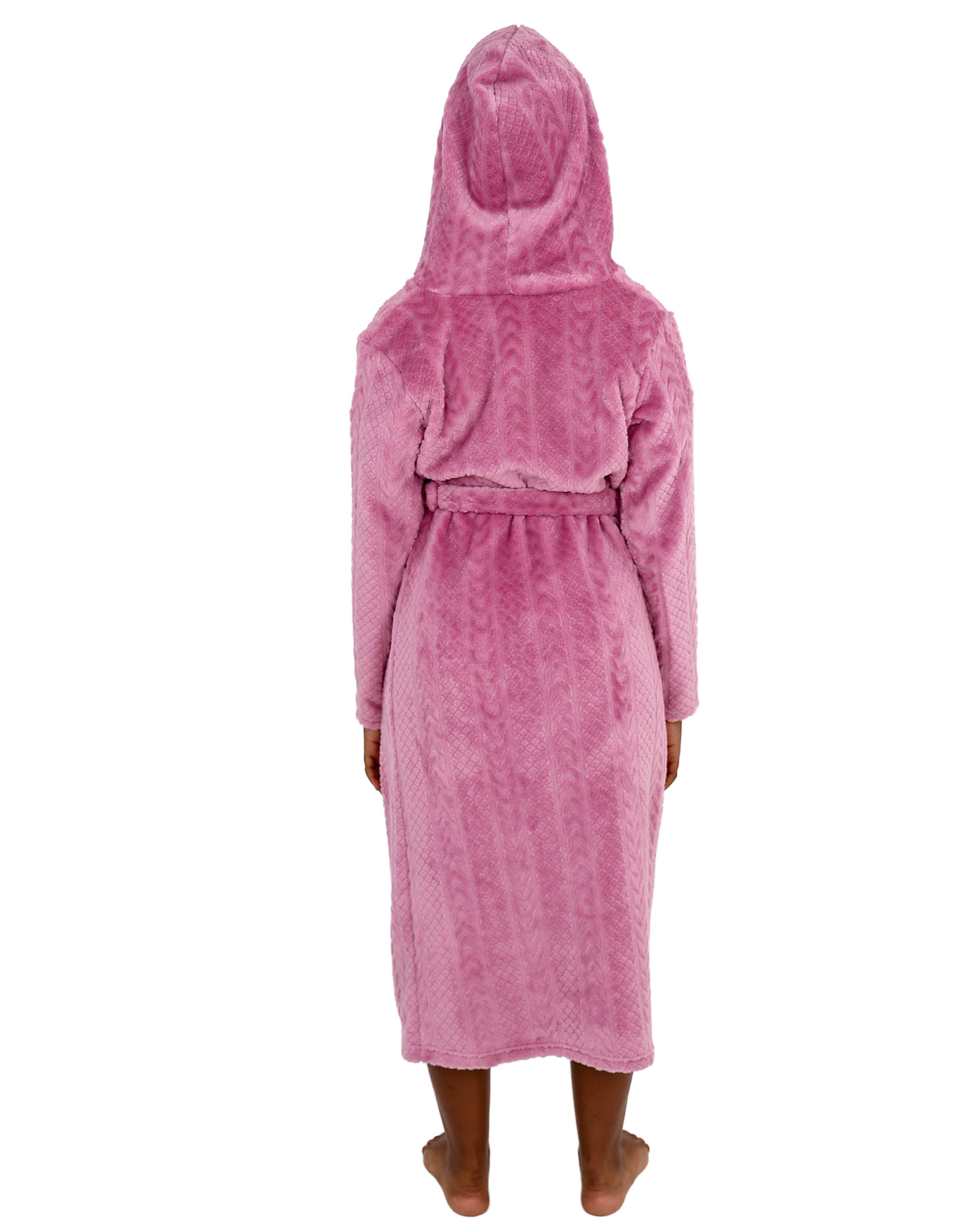 Embossed Hooded Gown