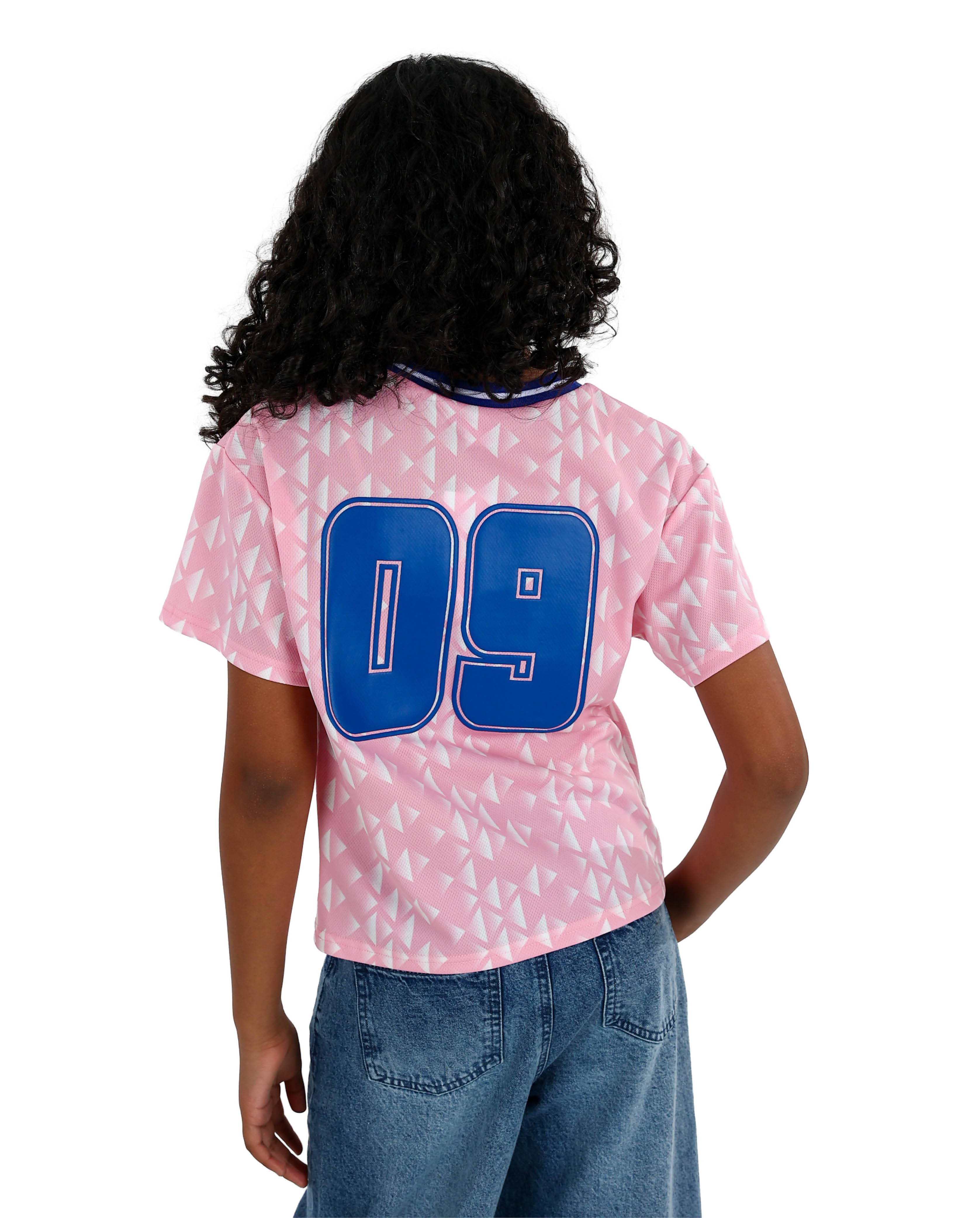 Short Sleeve Pink Birds Eye Girl Power T-Shirt