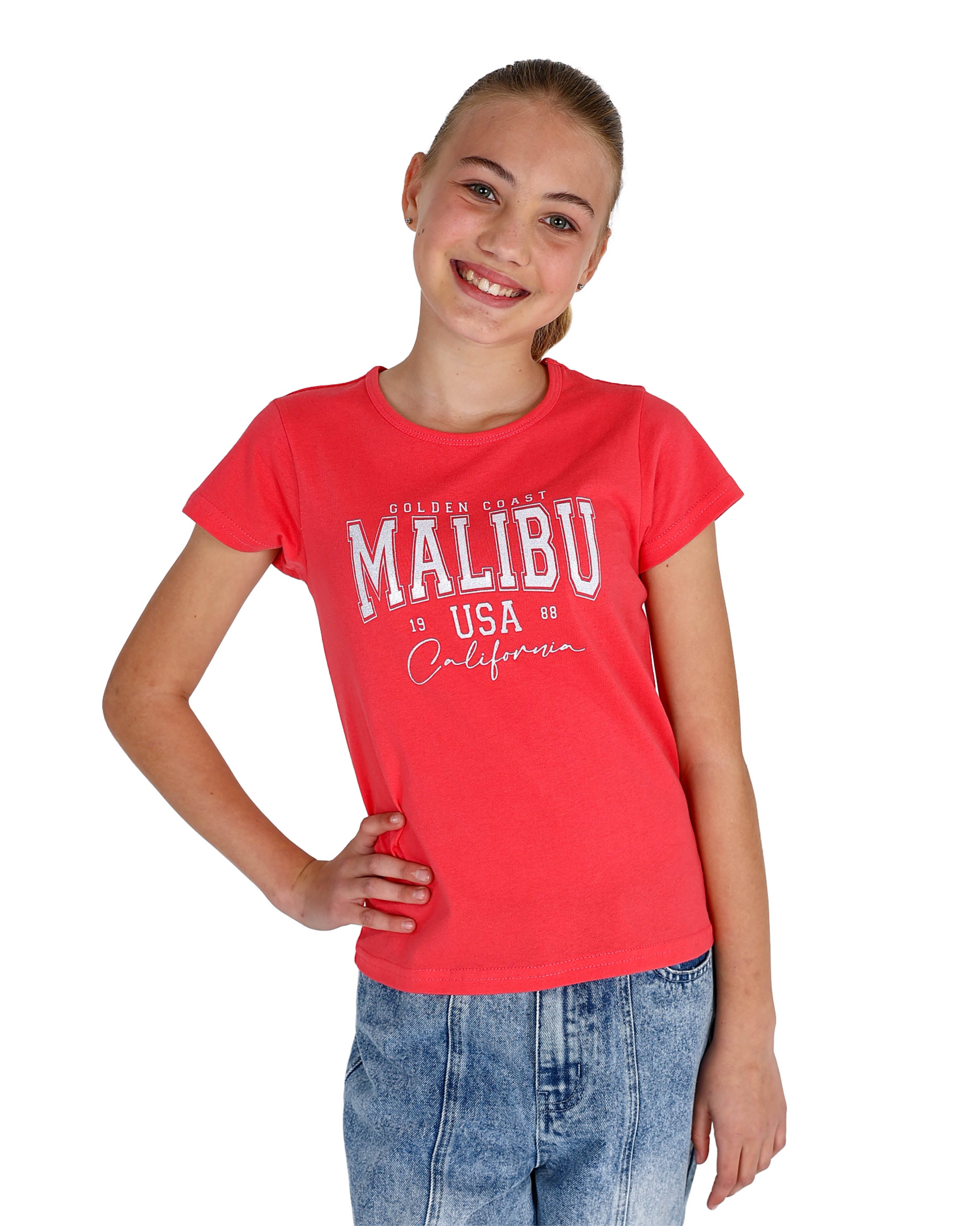 Short Sleeve Malibu Graphic Print T-Shirt