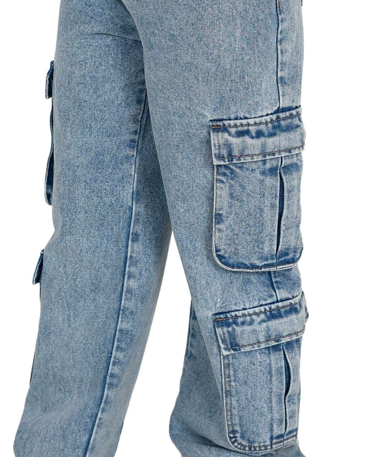 Dark Indigo Cargo Jeans