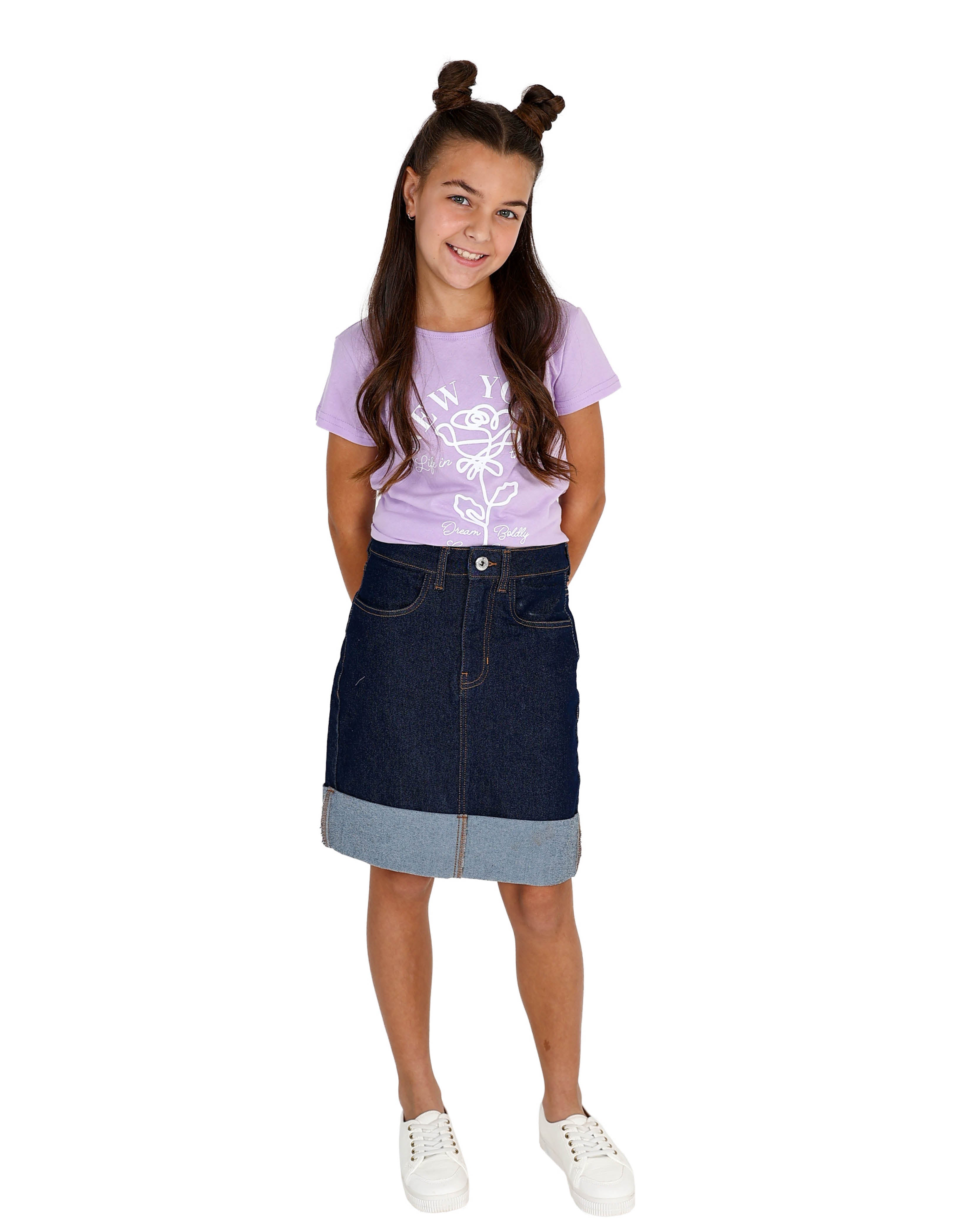Dark Indigo Denim Skirt