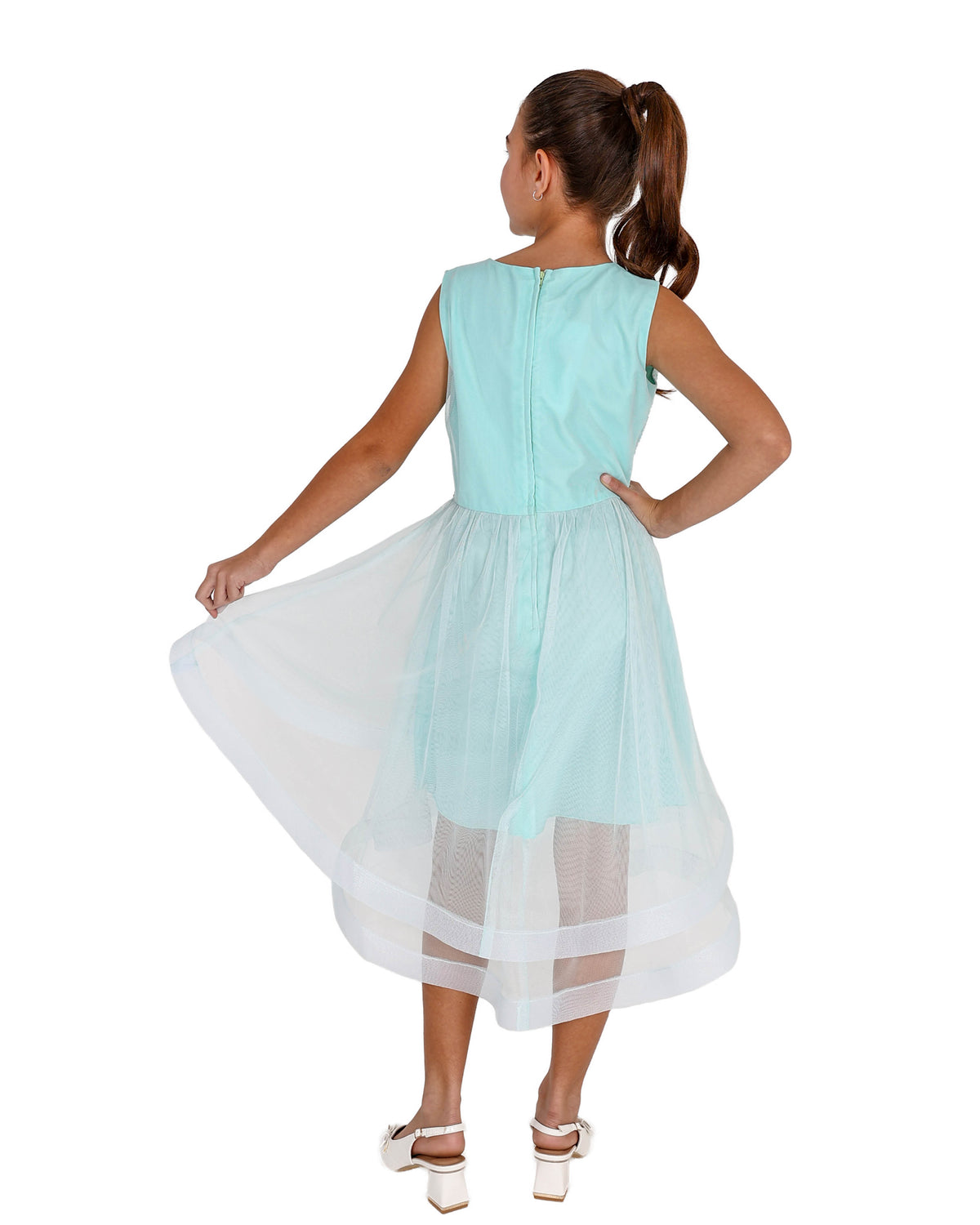 Sequin Bodice Tulle Party Dress