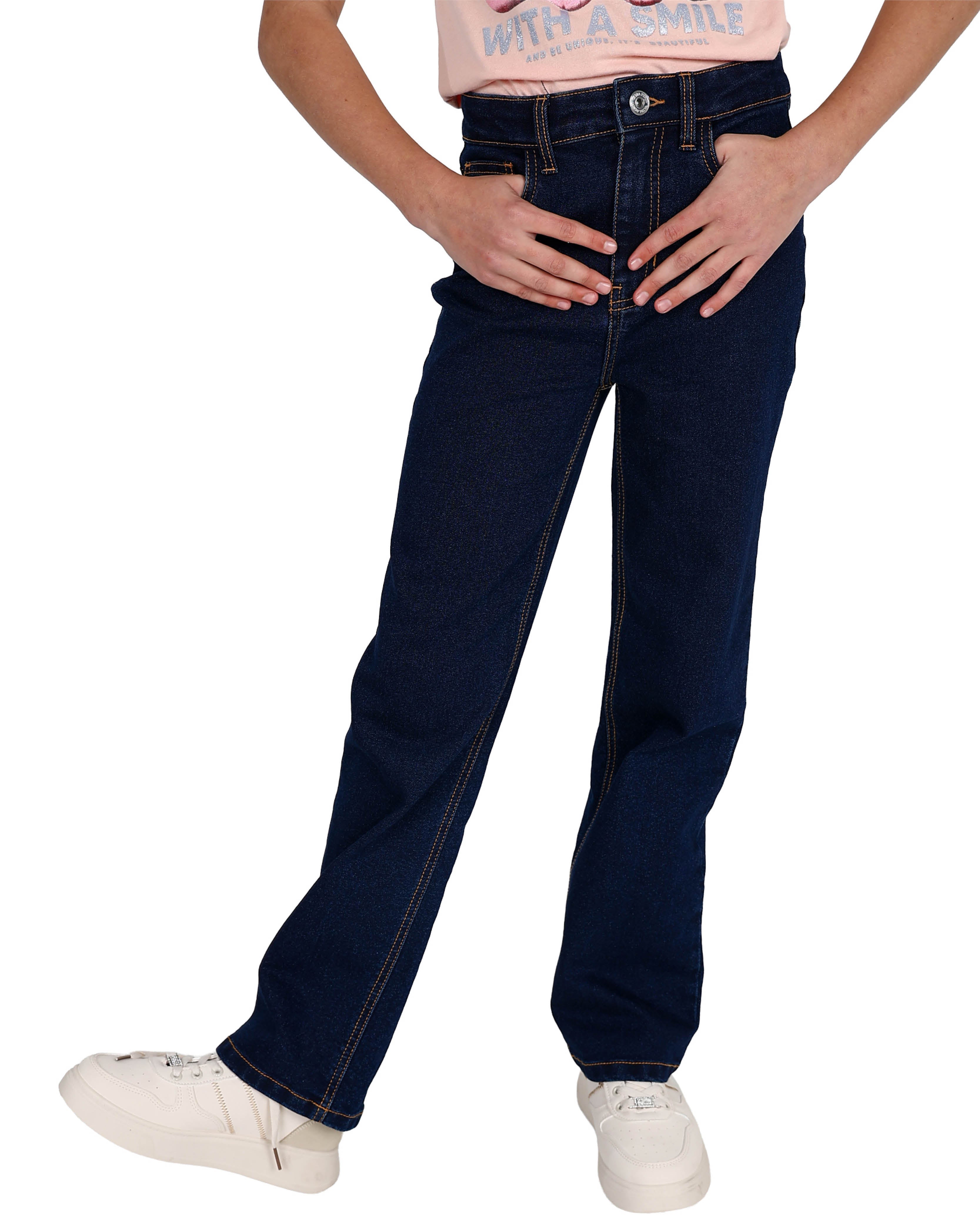 Dark Indigo Straight Leg Jeans