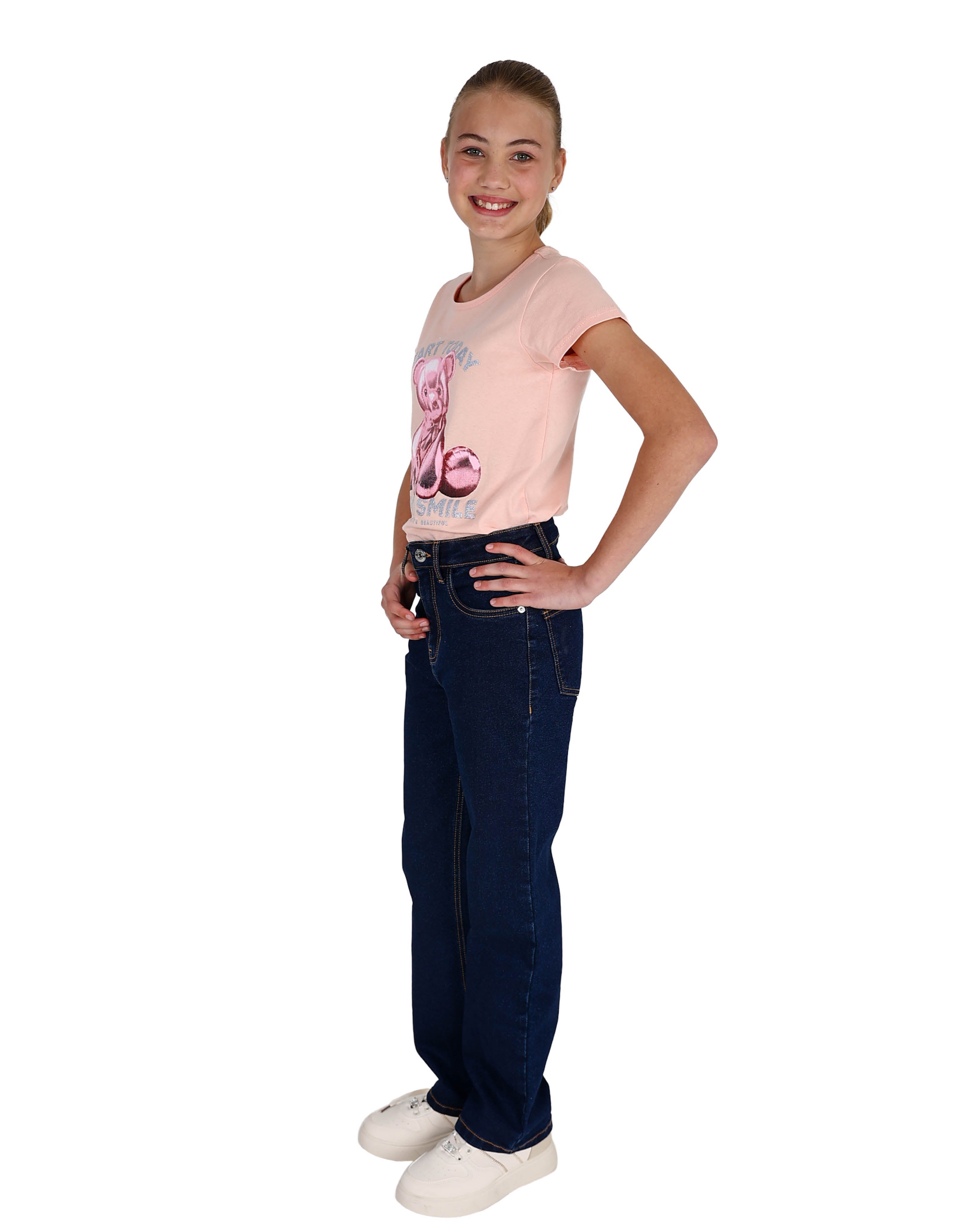 Dark Indigo Straight Leg Jeans