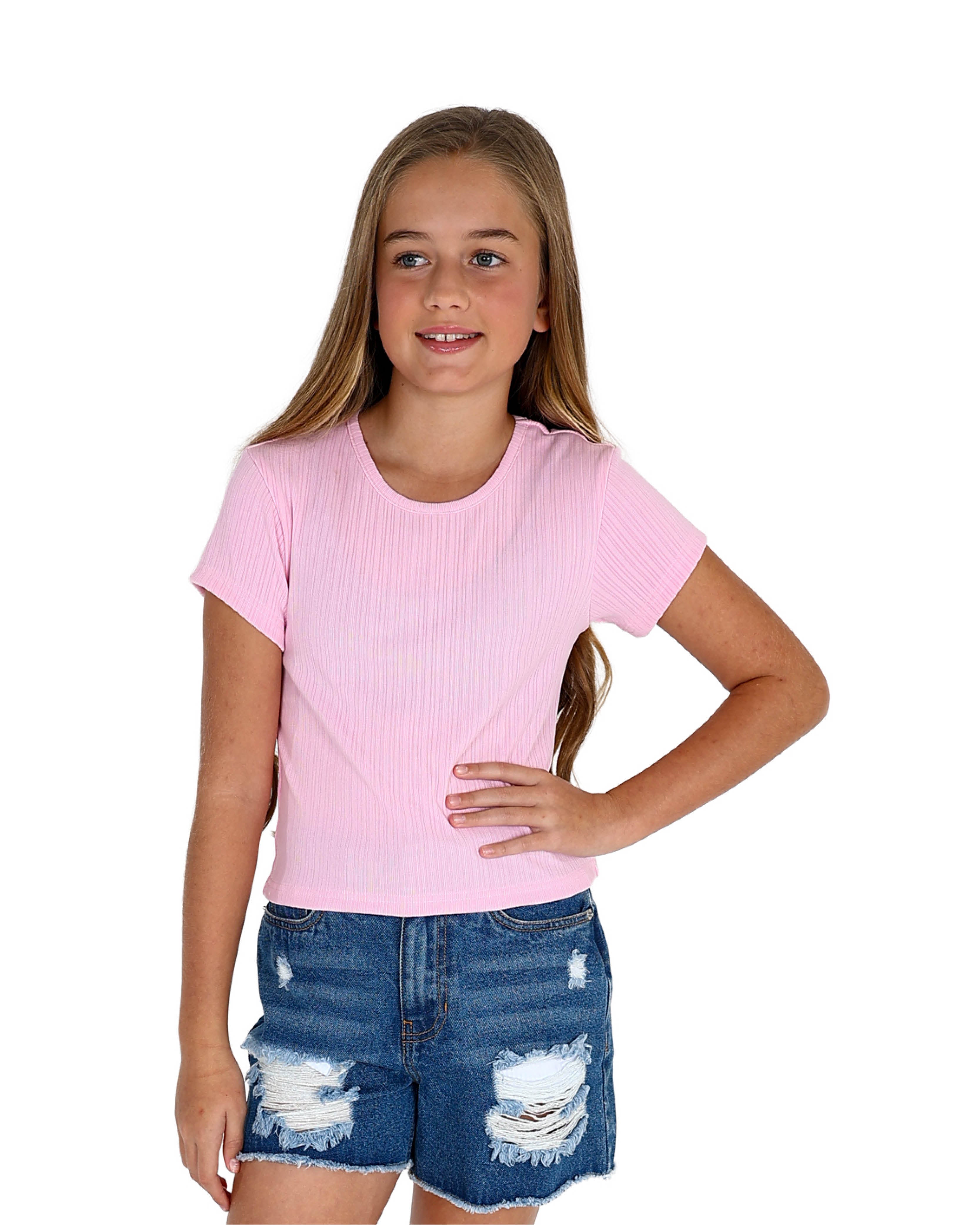 Short Sleeve Ribbed T-Shirt