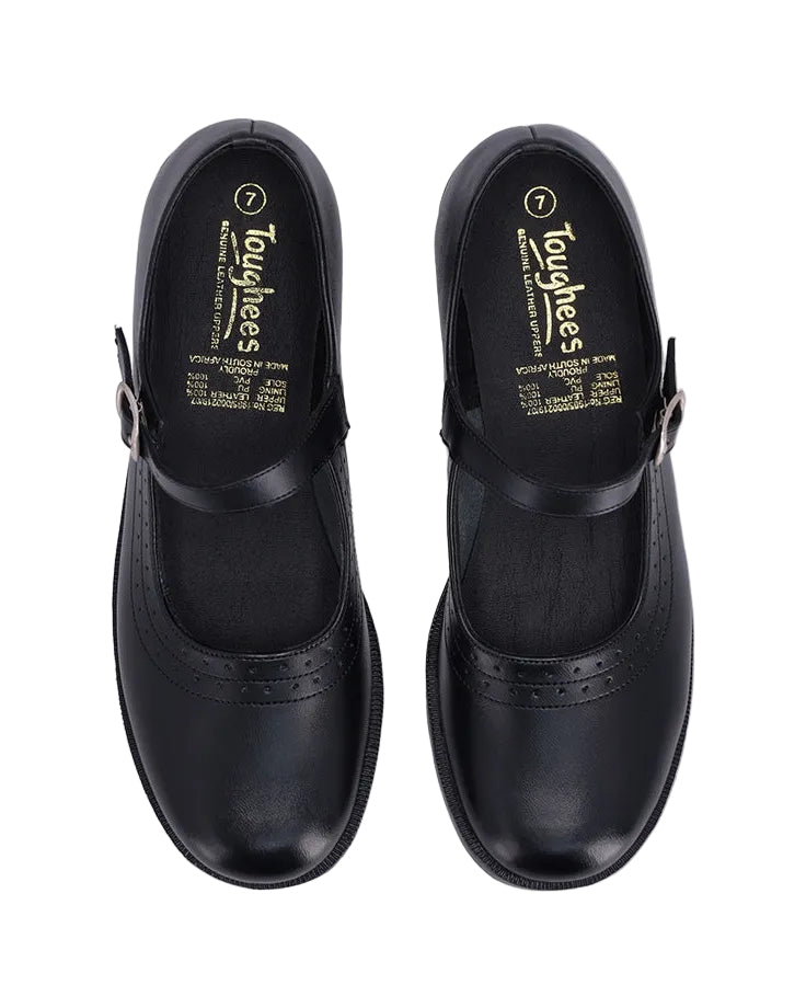 Toughees Pearl Ladies One Bar School Shoes