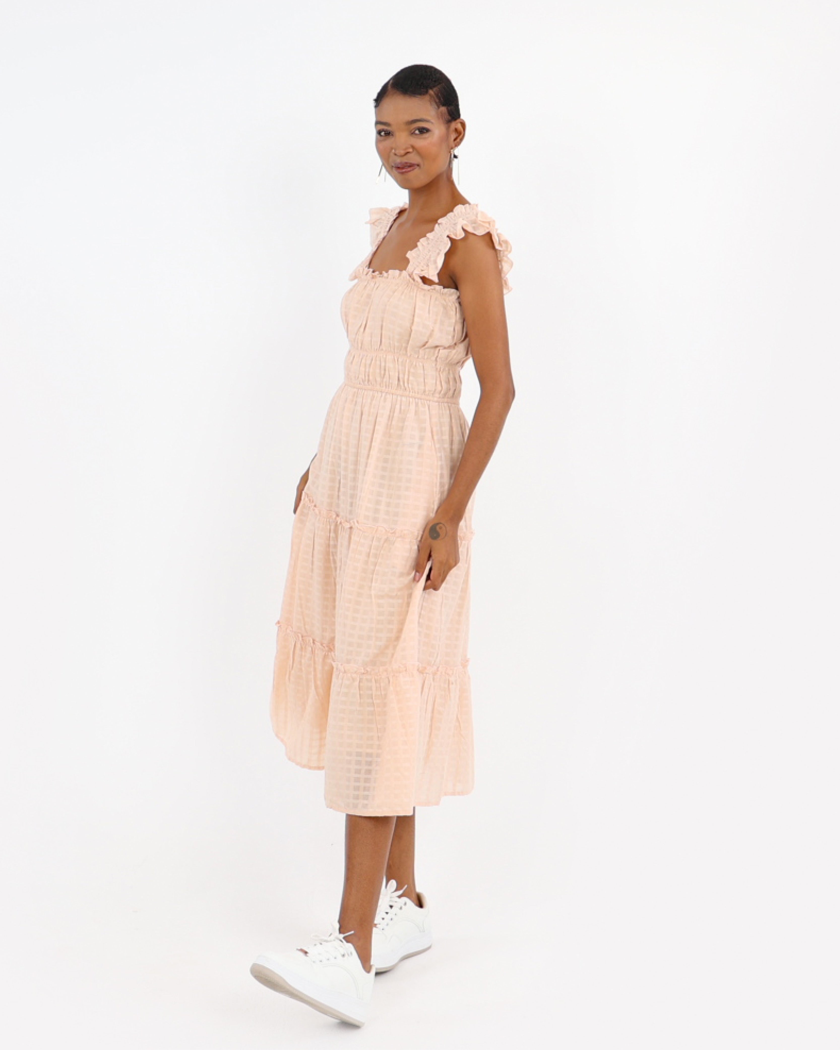 Smocked Tiered Dress