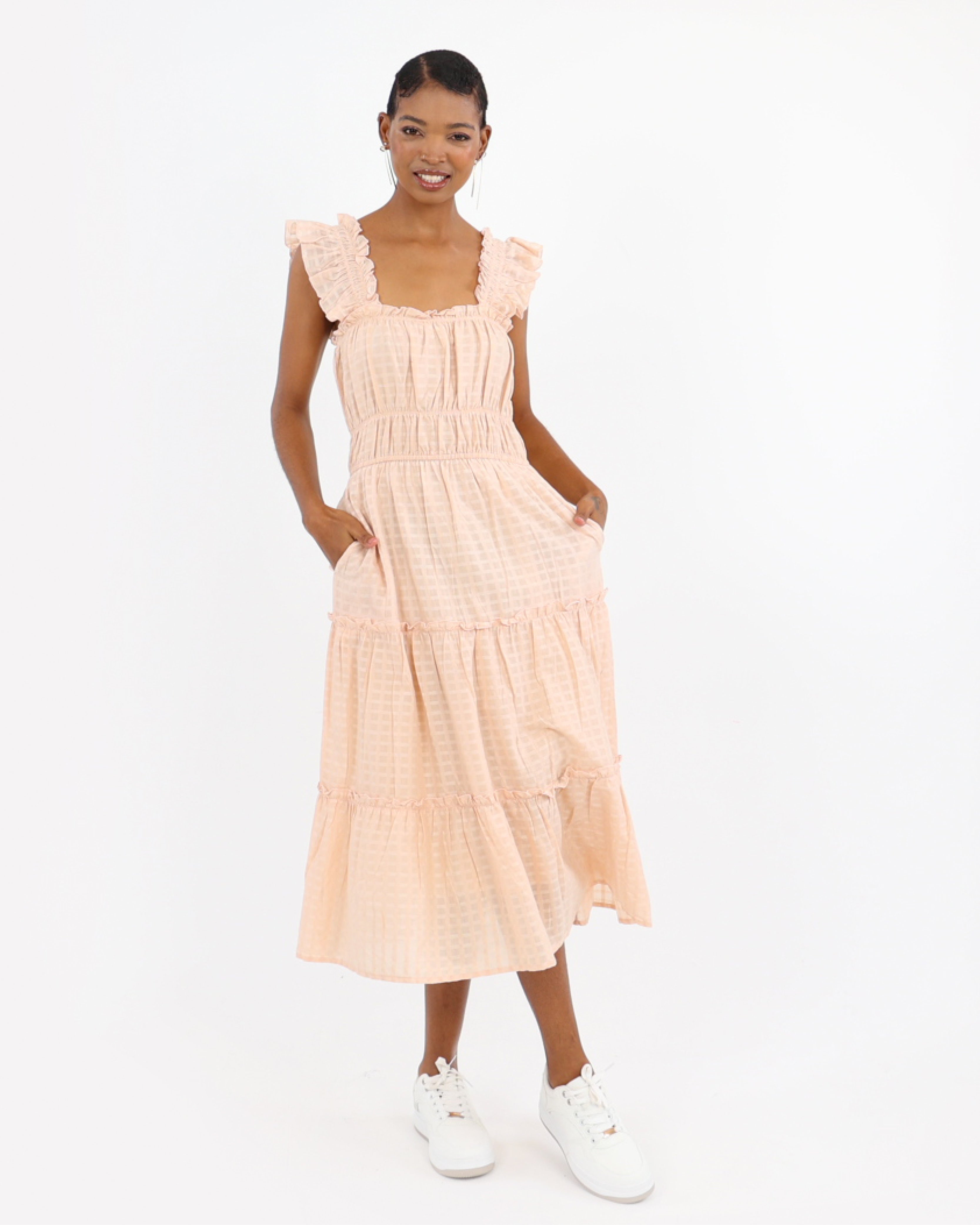 Smocked Tiered Dress