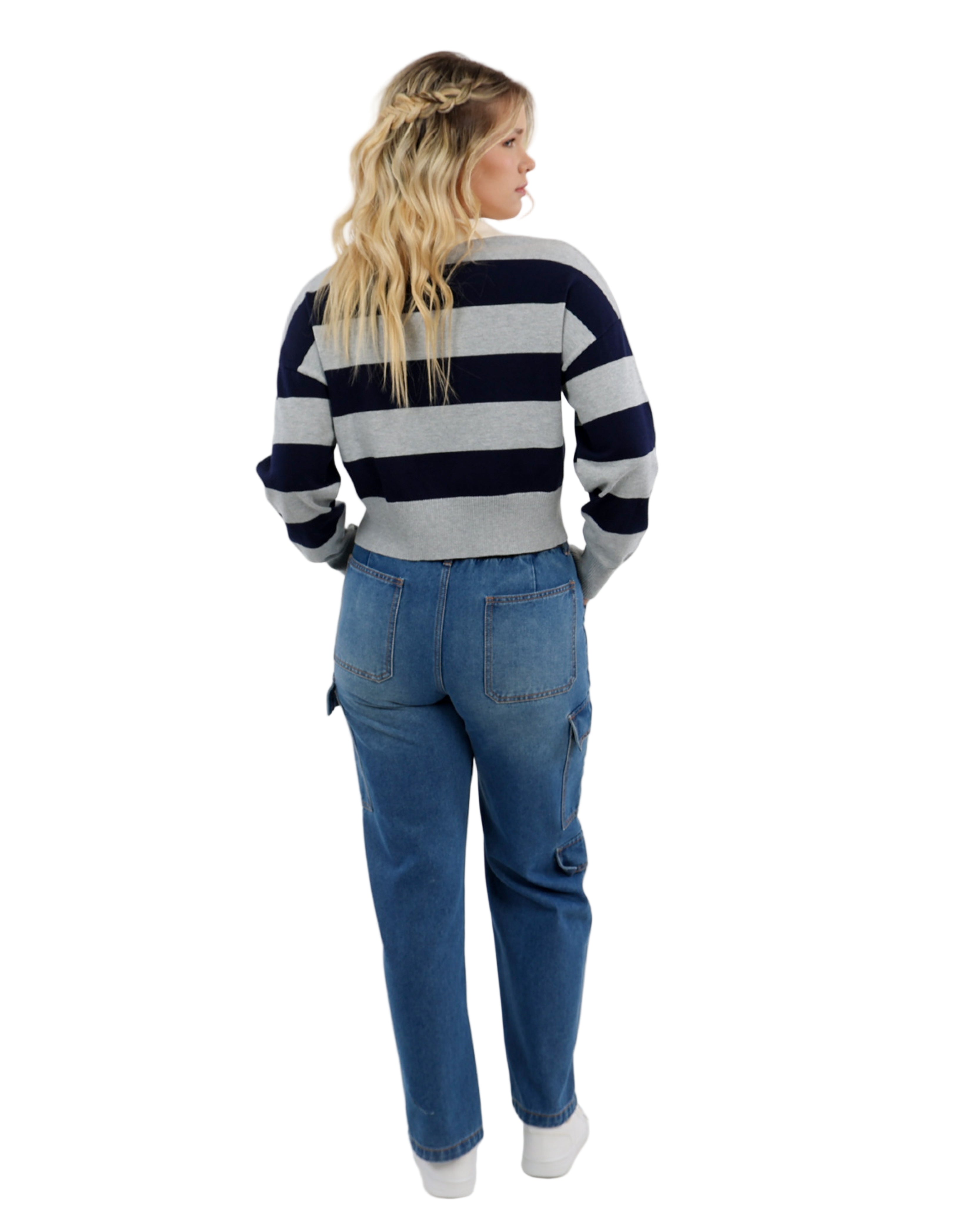 Wide Leg Cargo Jeans