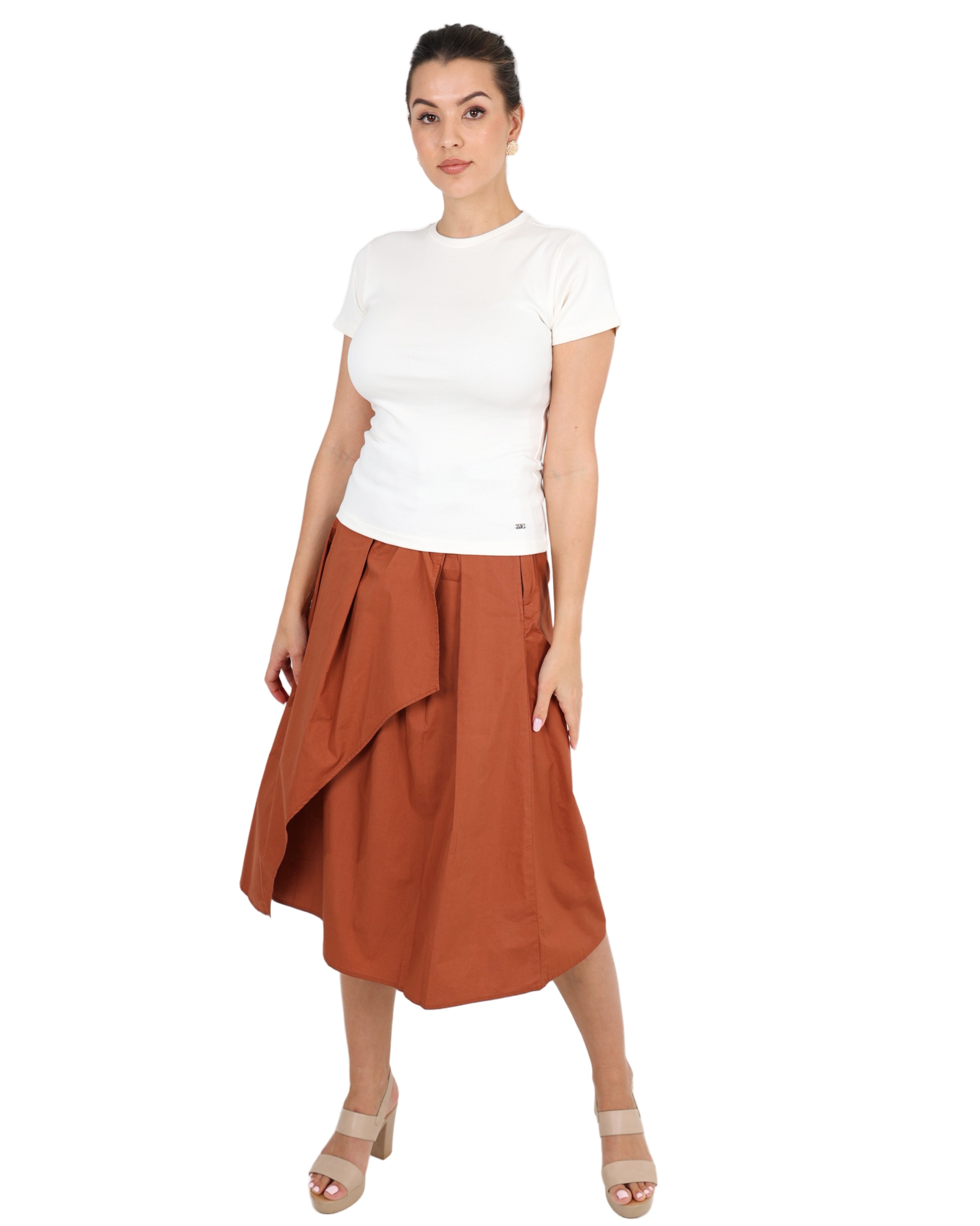 White Short Sleeve Crew Neck Cotton T-Shirt