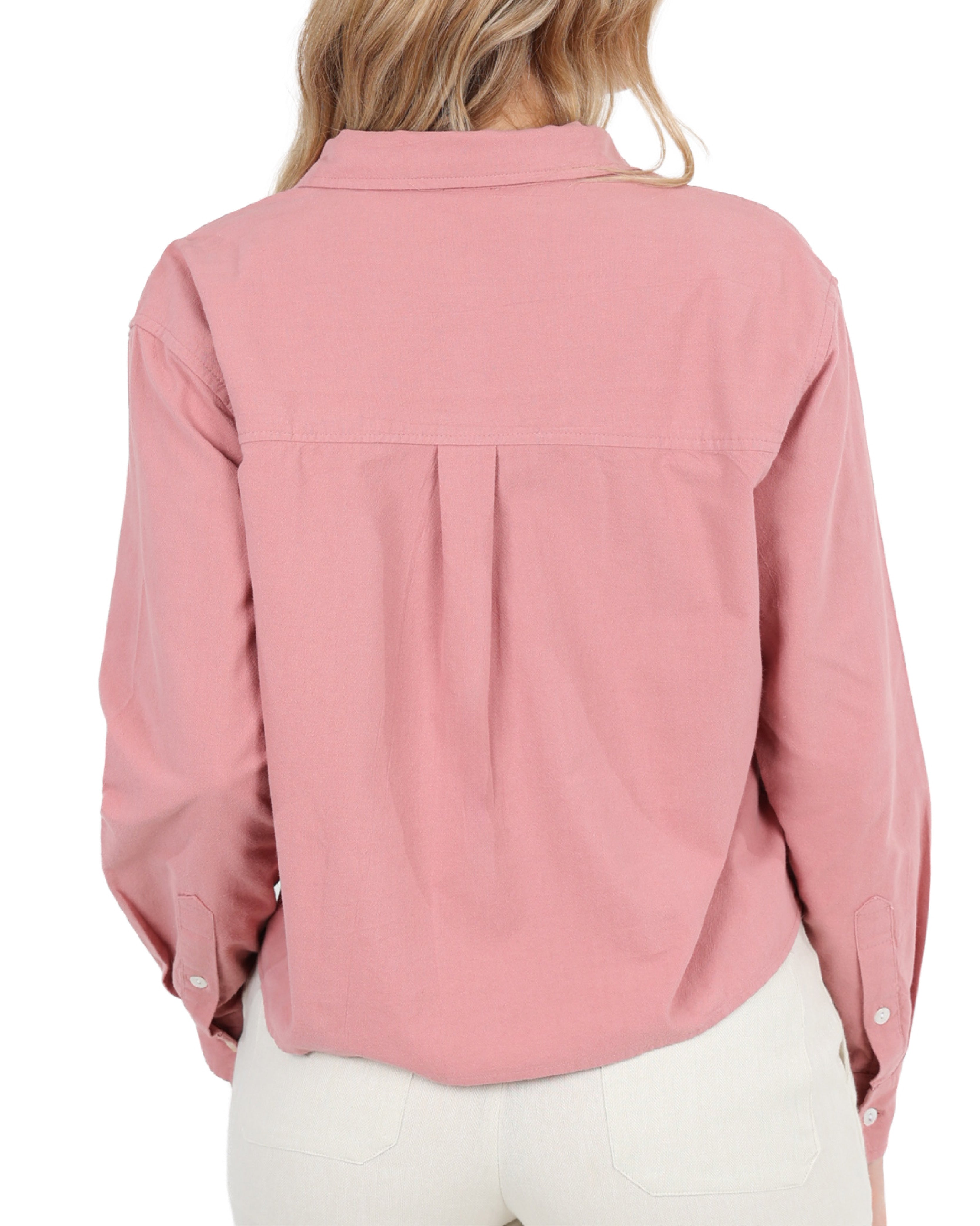 Long Sleeve Mink Muse Button Up Shirt