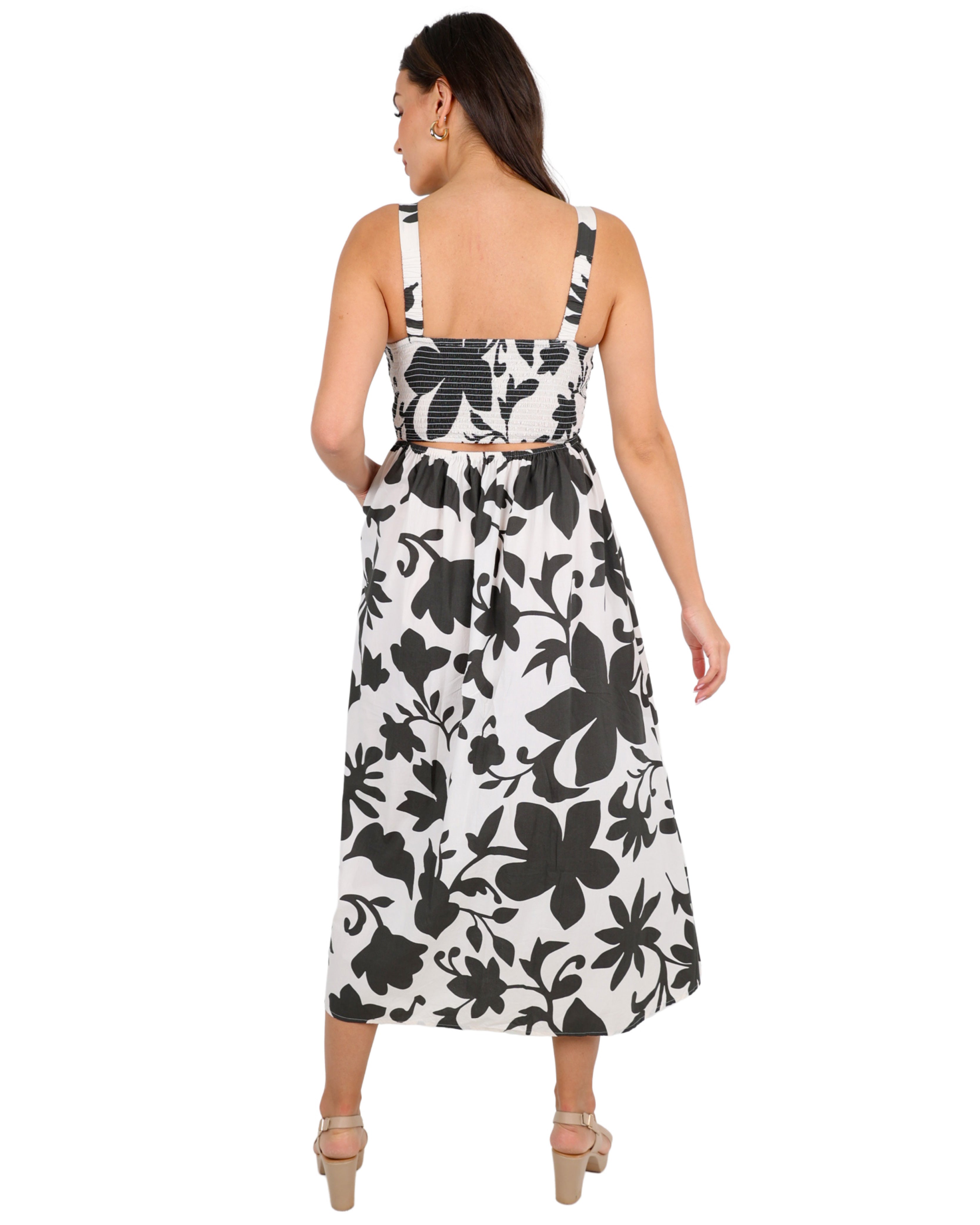 Amara Cotton Printed Maxi Dress