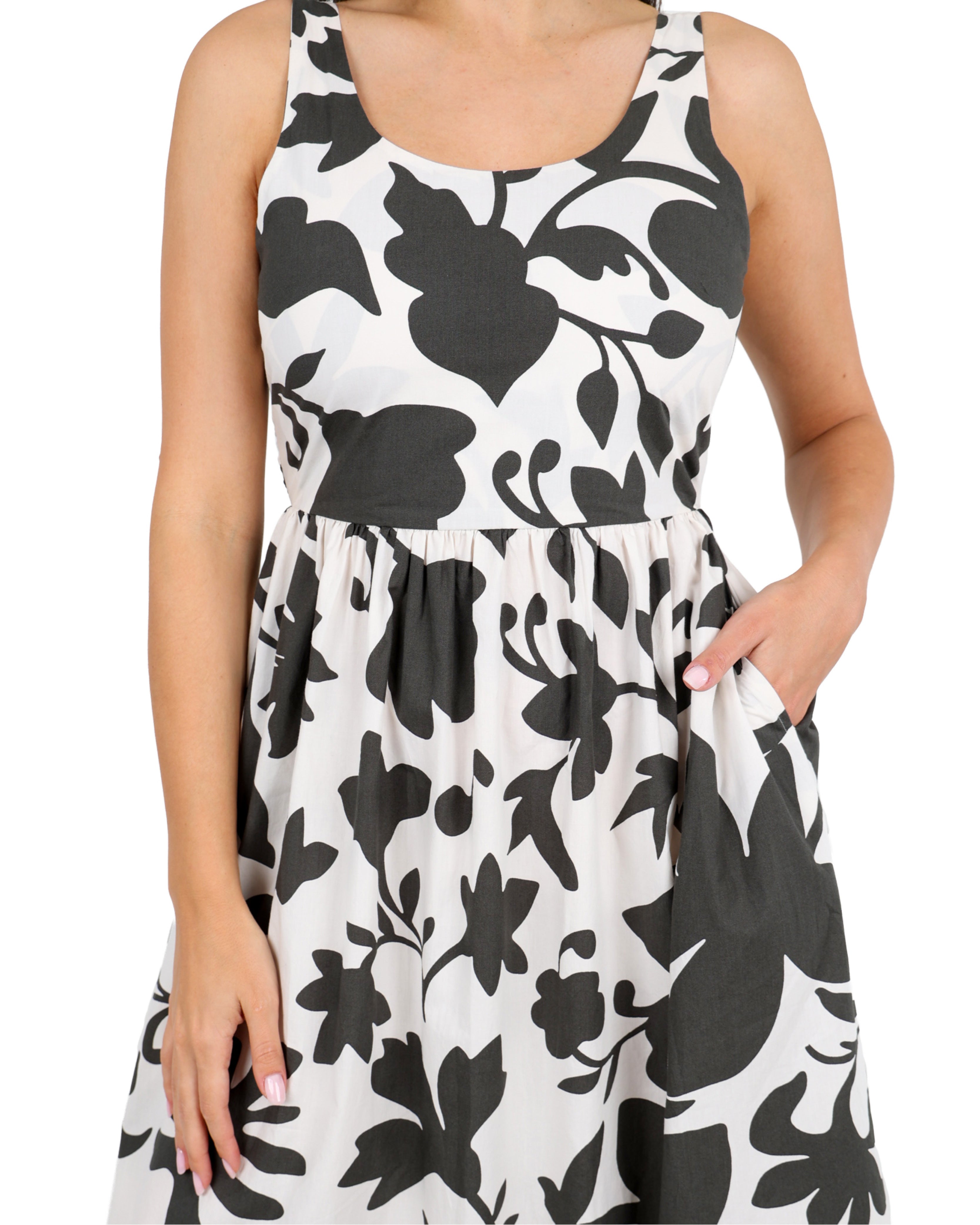 Amara Cotton Printed Maxi Dress