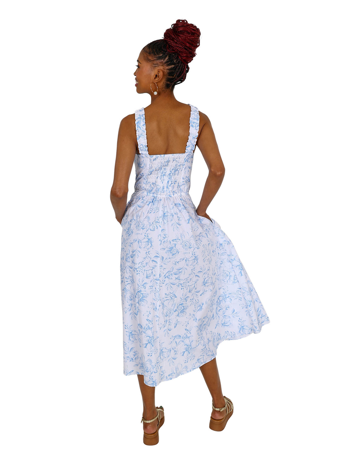 Strappy Belle Femme Cotton Maxi Dress