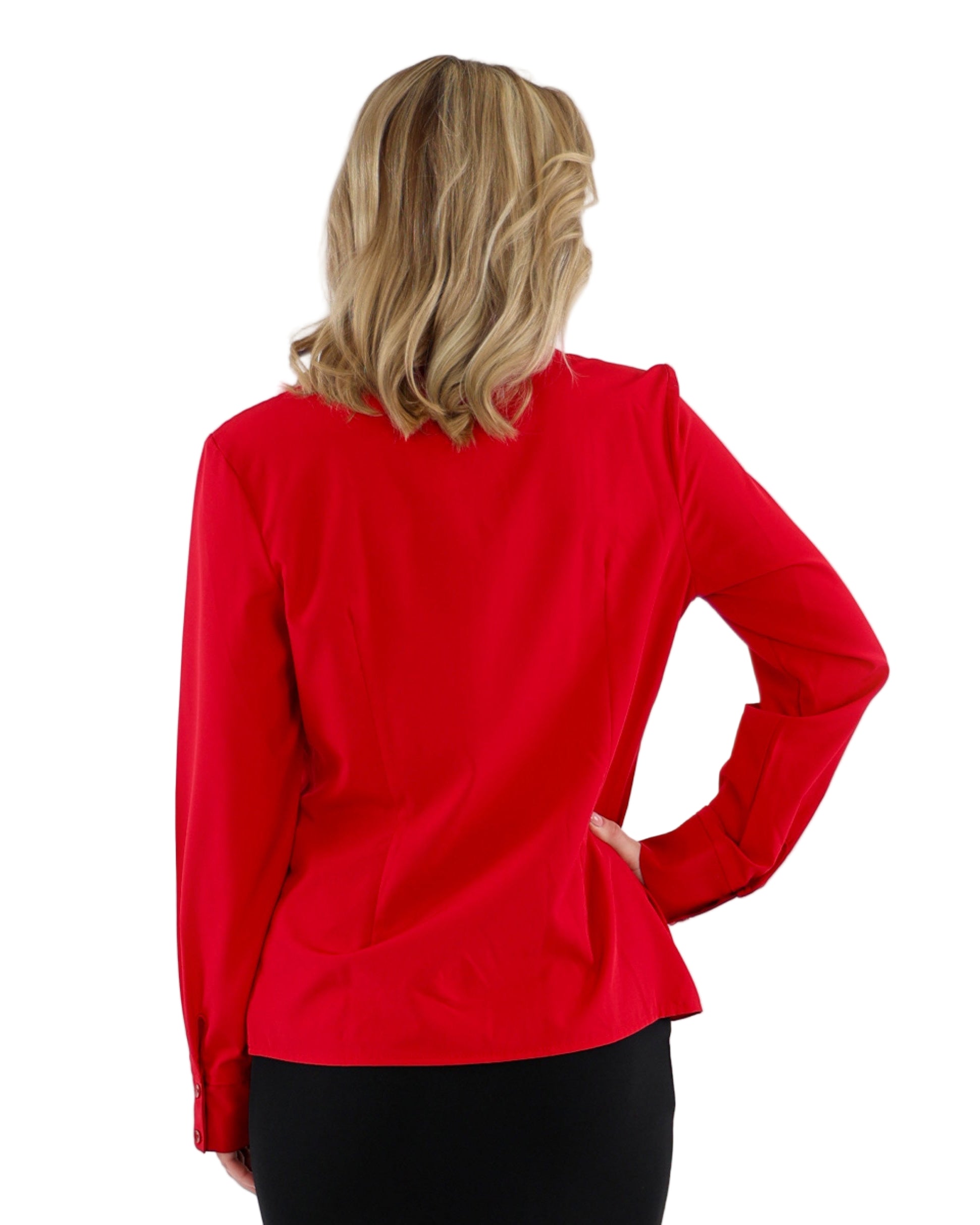 Red Long Sleeve Soft-Touch Shirt