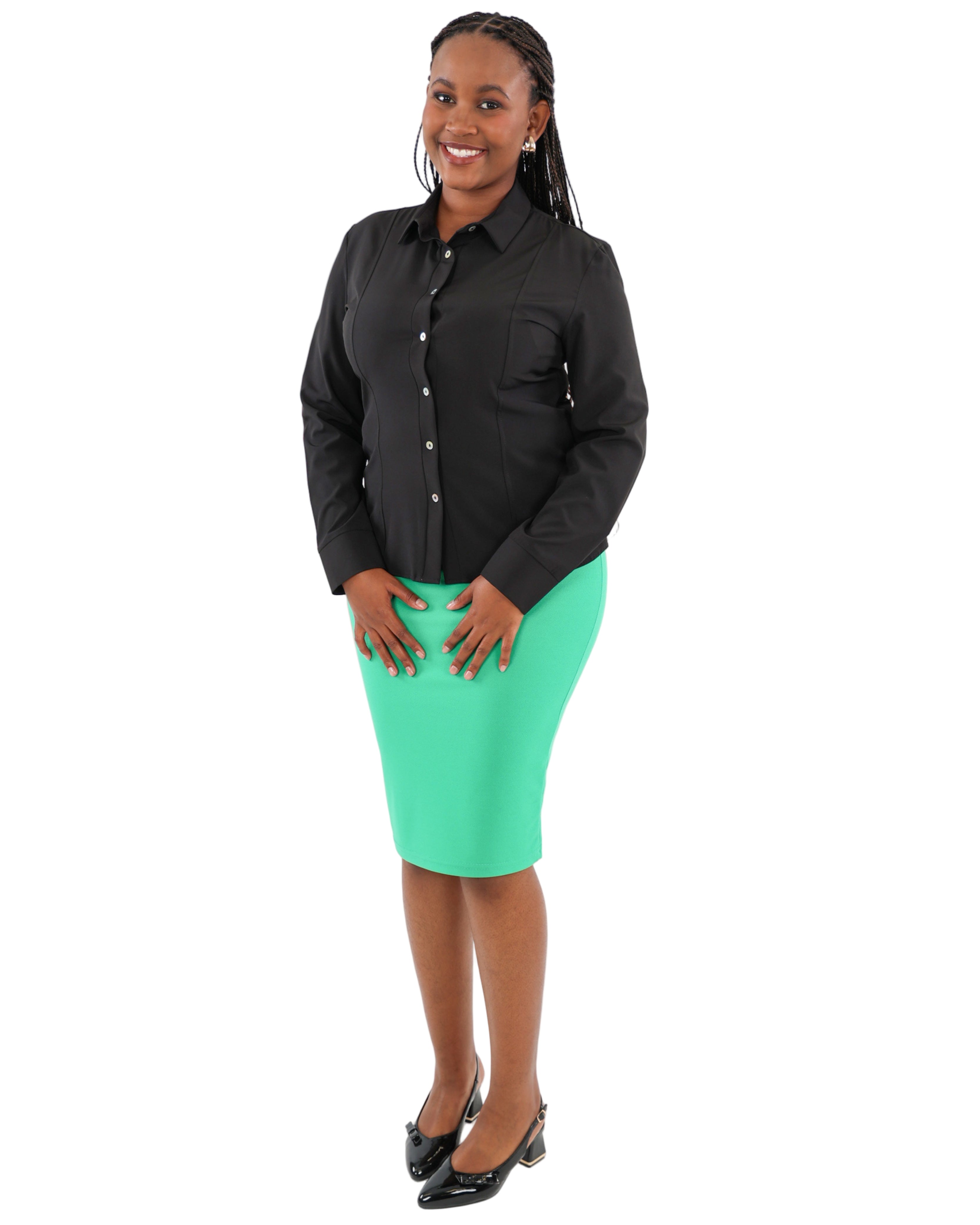 Black Long Sleeve Soft-Touch Shirt