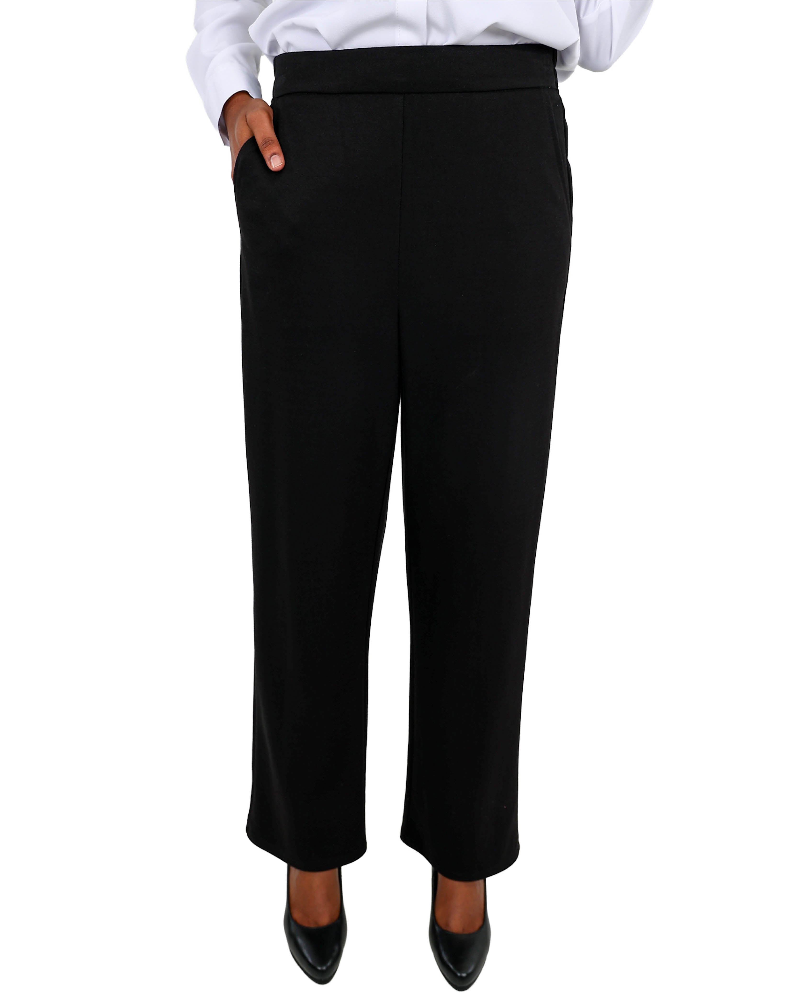 Elasticated Straight Leg Formal Pants