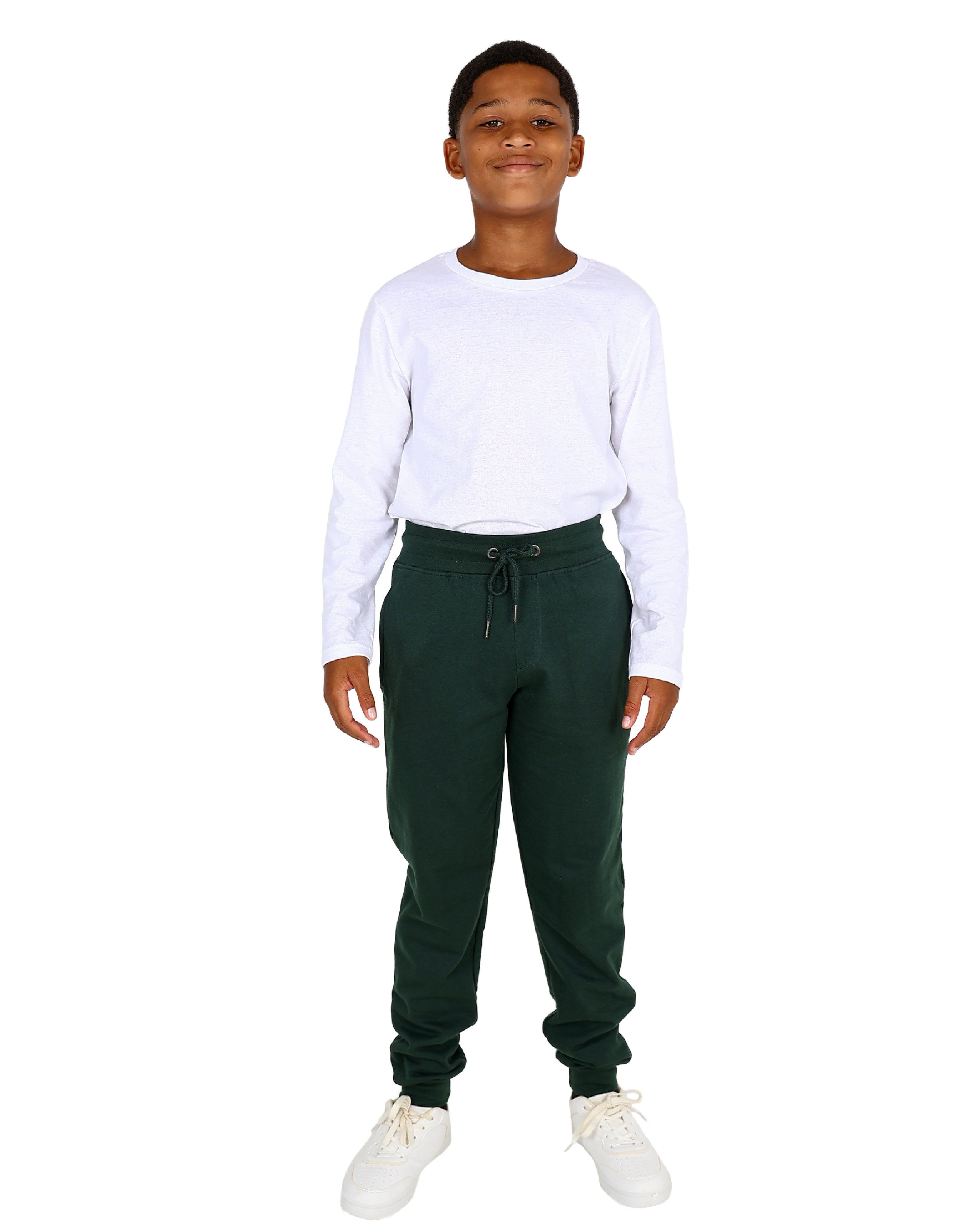 Green Brushed Fleece Active Joggers