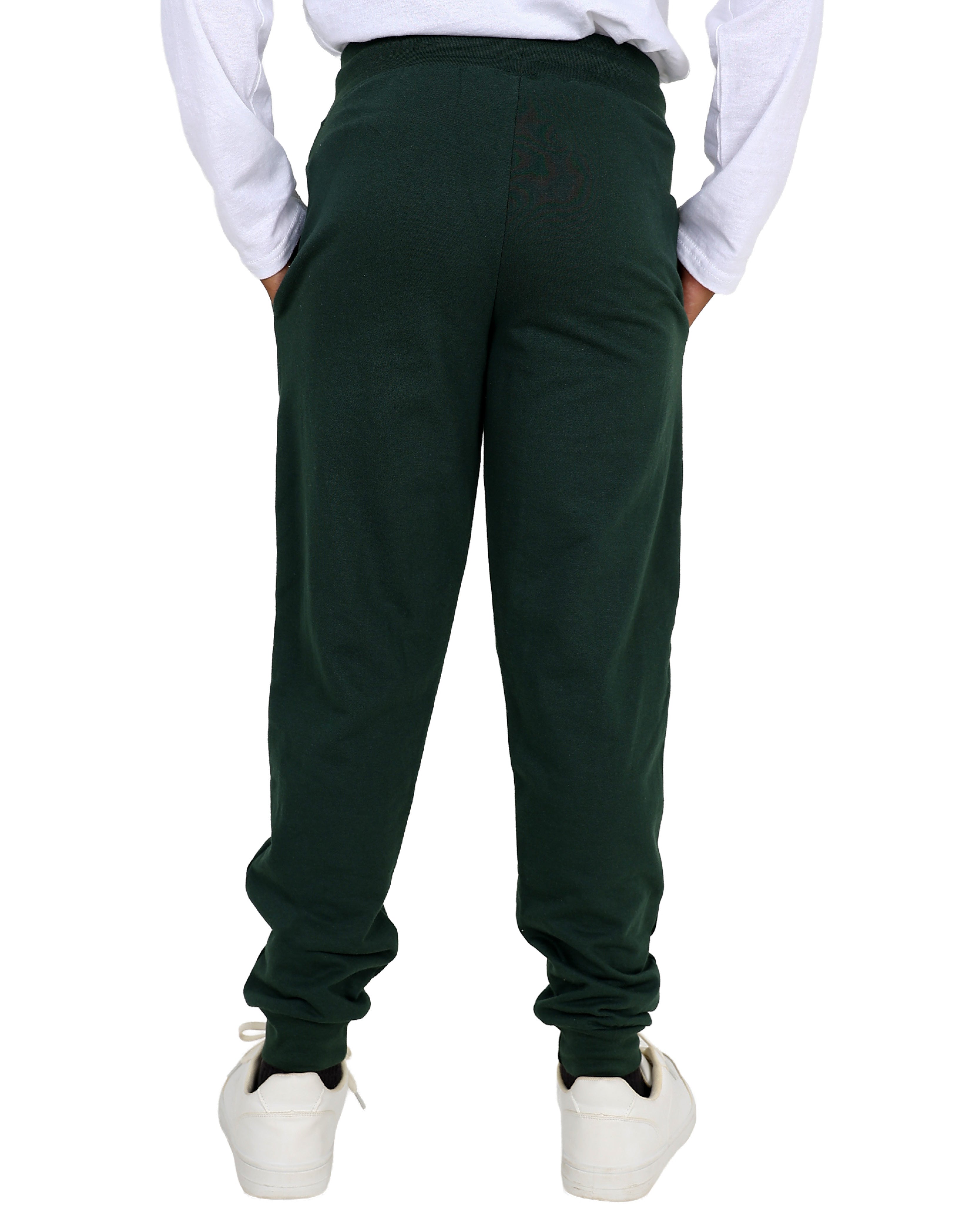 Green Brushed Fleece Active Joggers