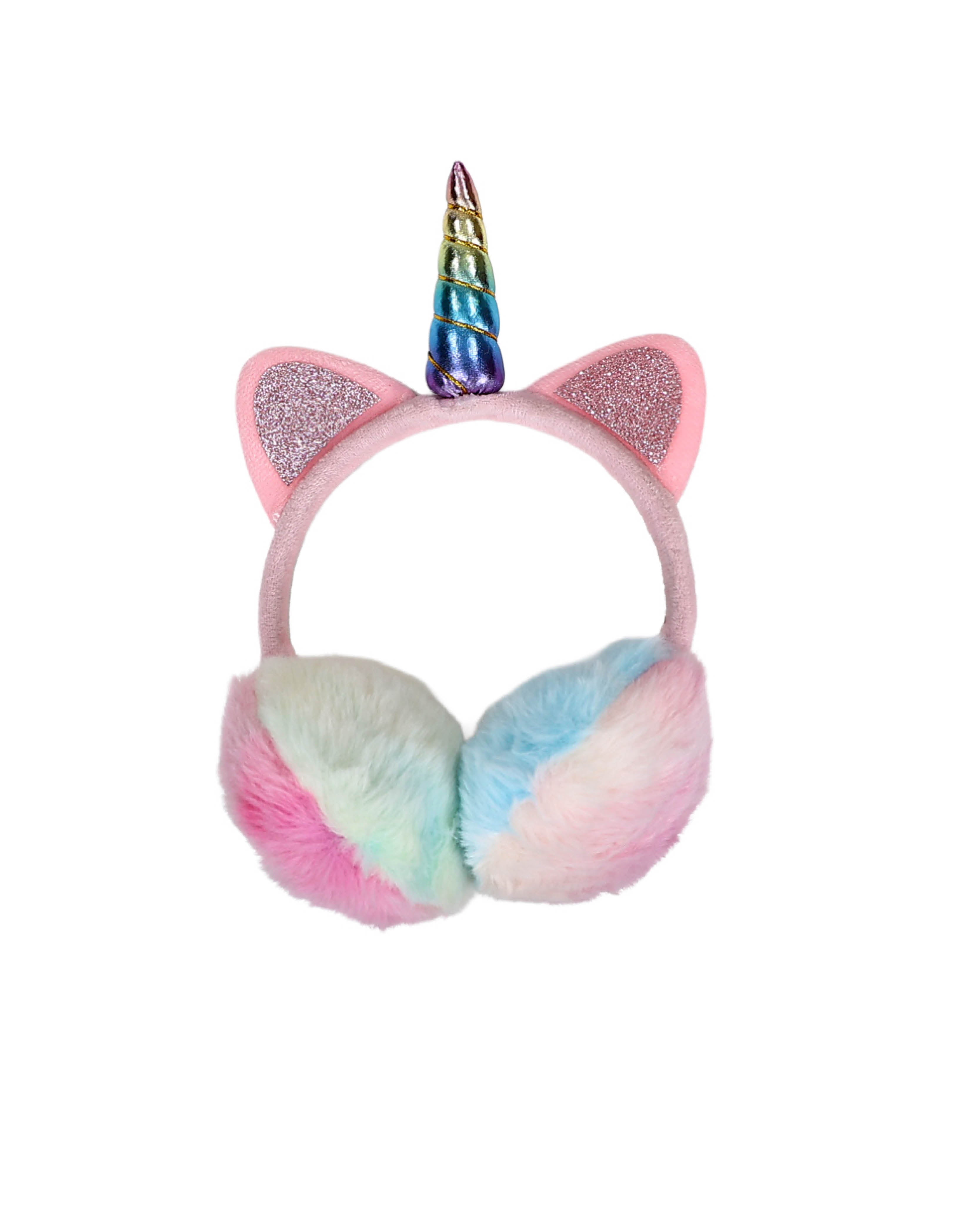 Rainbow Plush Unicorn Earmuff