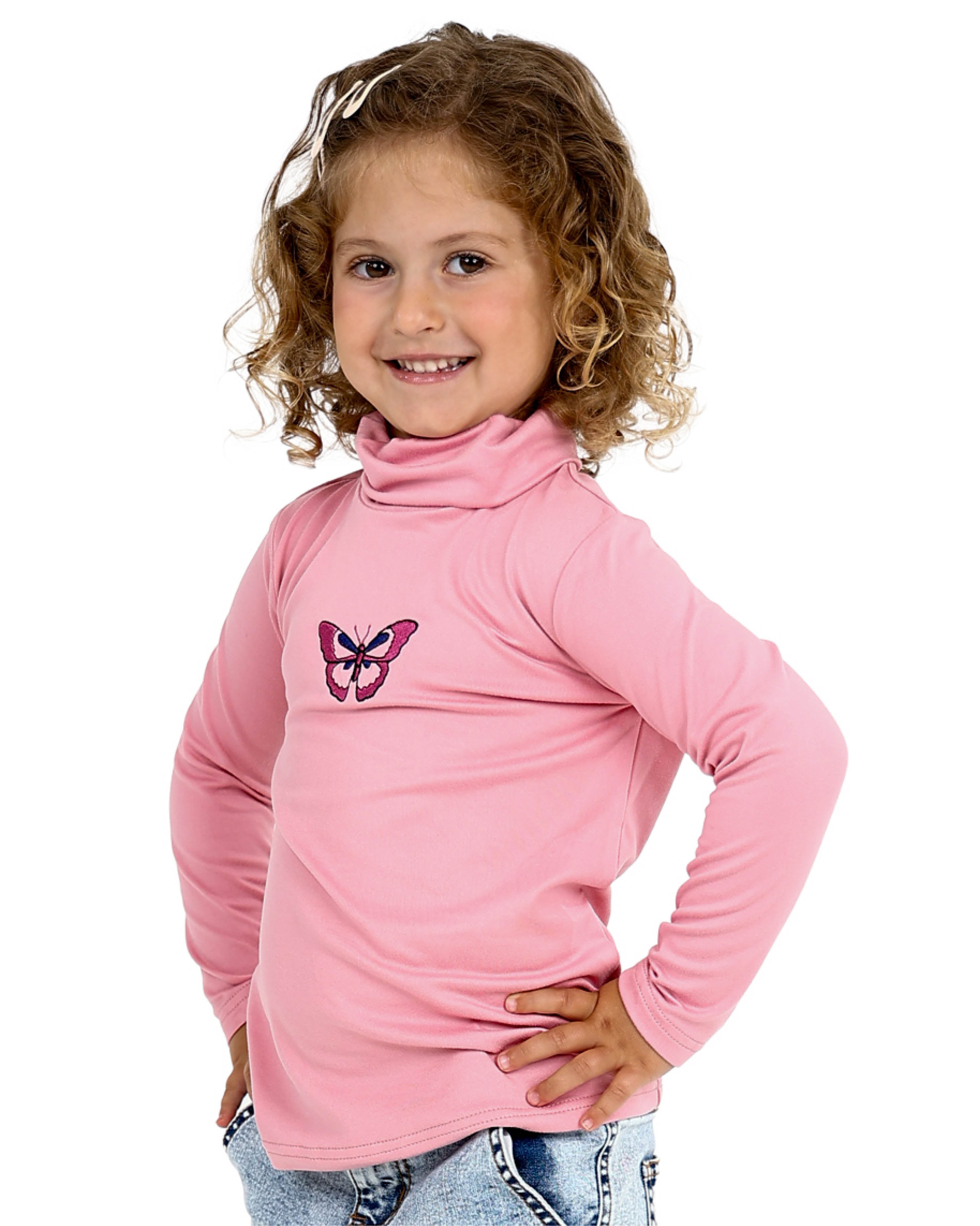2 Pack Butterfly Print Polo Necks