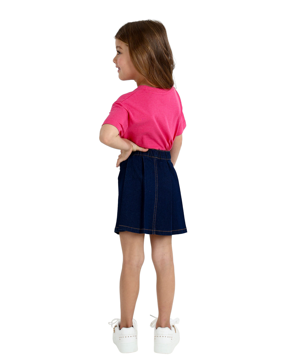 Light Indigo Pleated Skirt