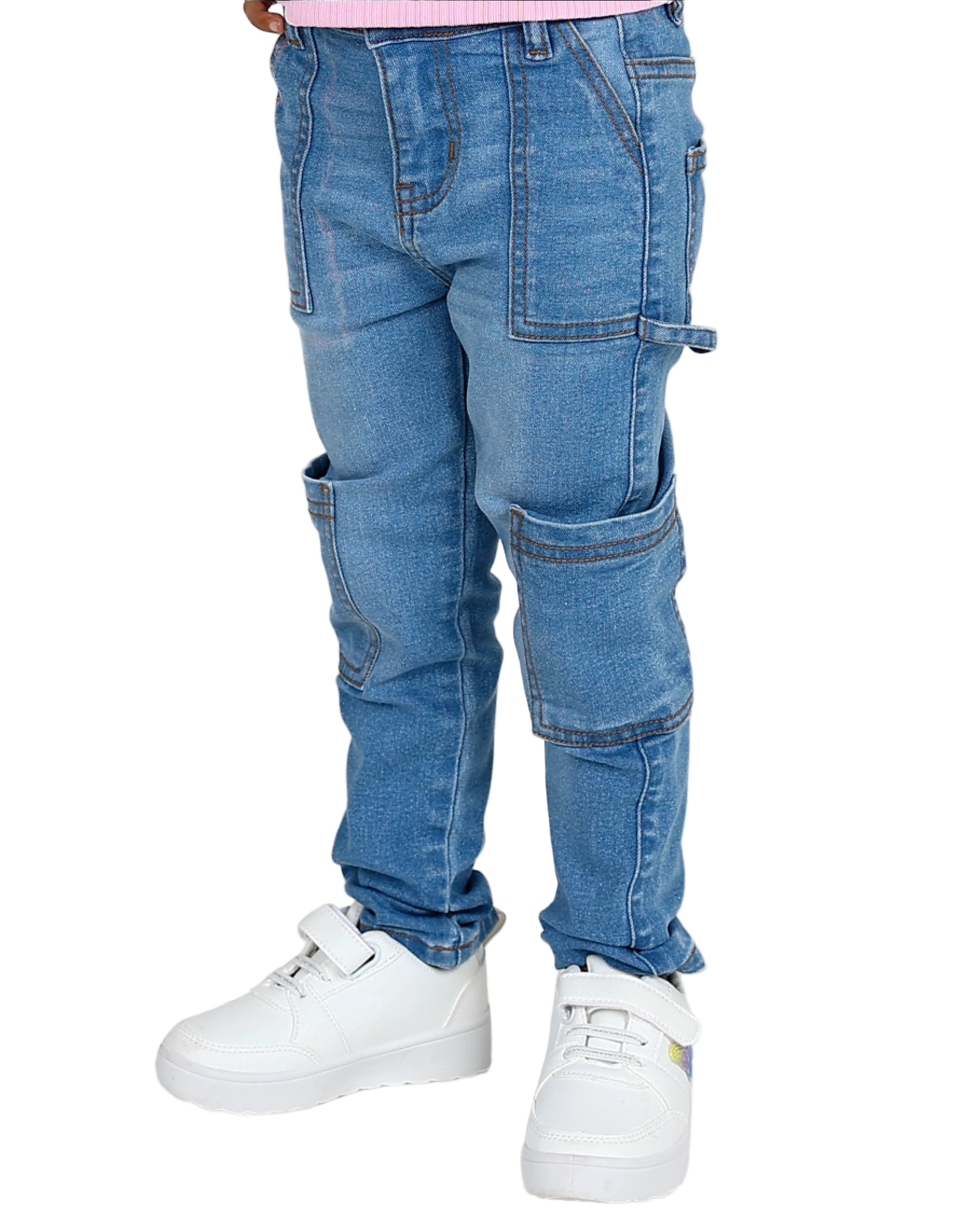 Light Indigo Carpenter Stretch Jeans