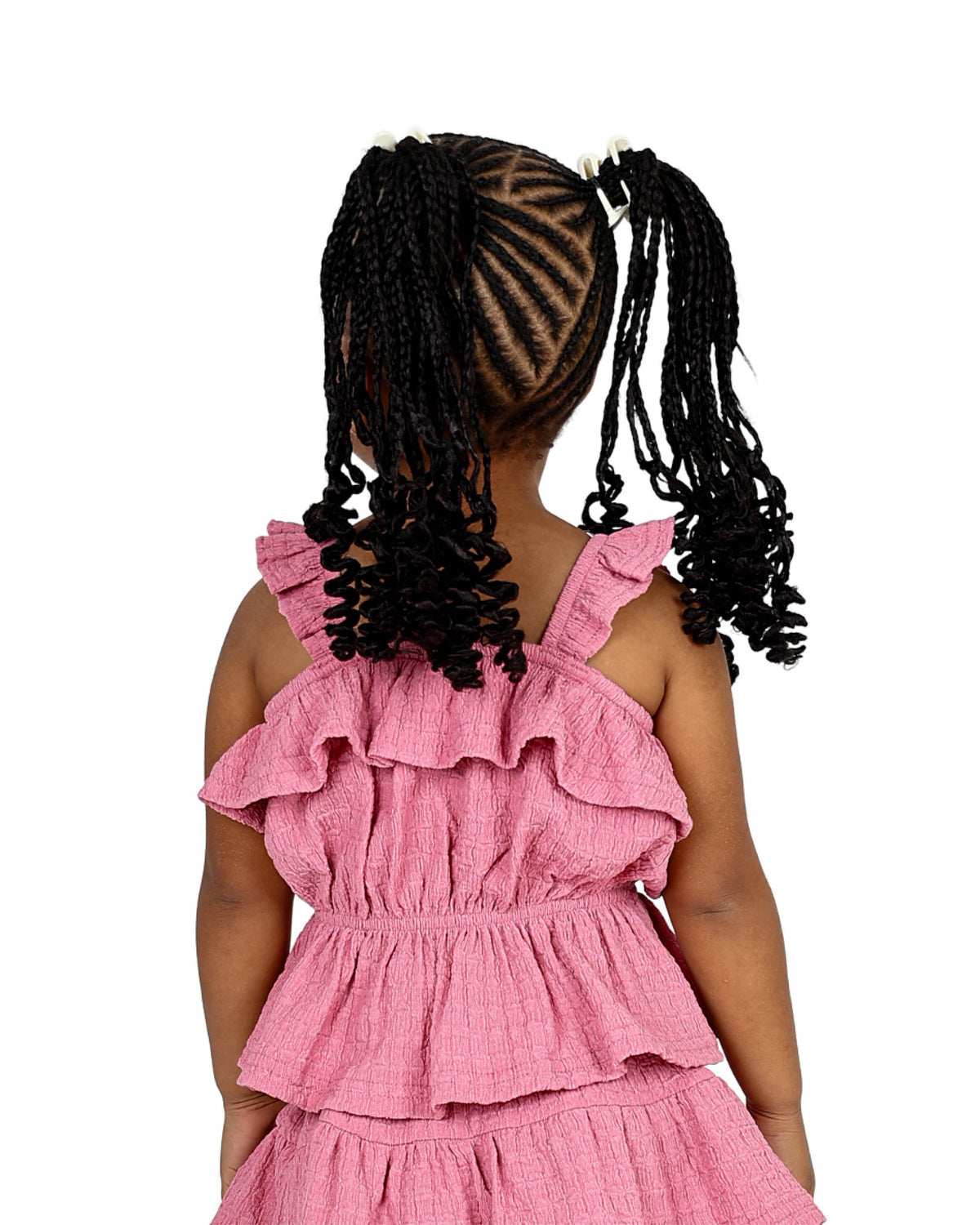 Sleeveless Frill Detail Top and Tiered Skirt Set