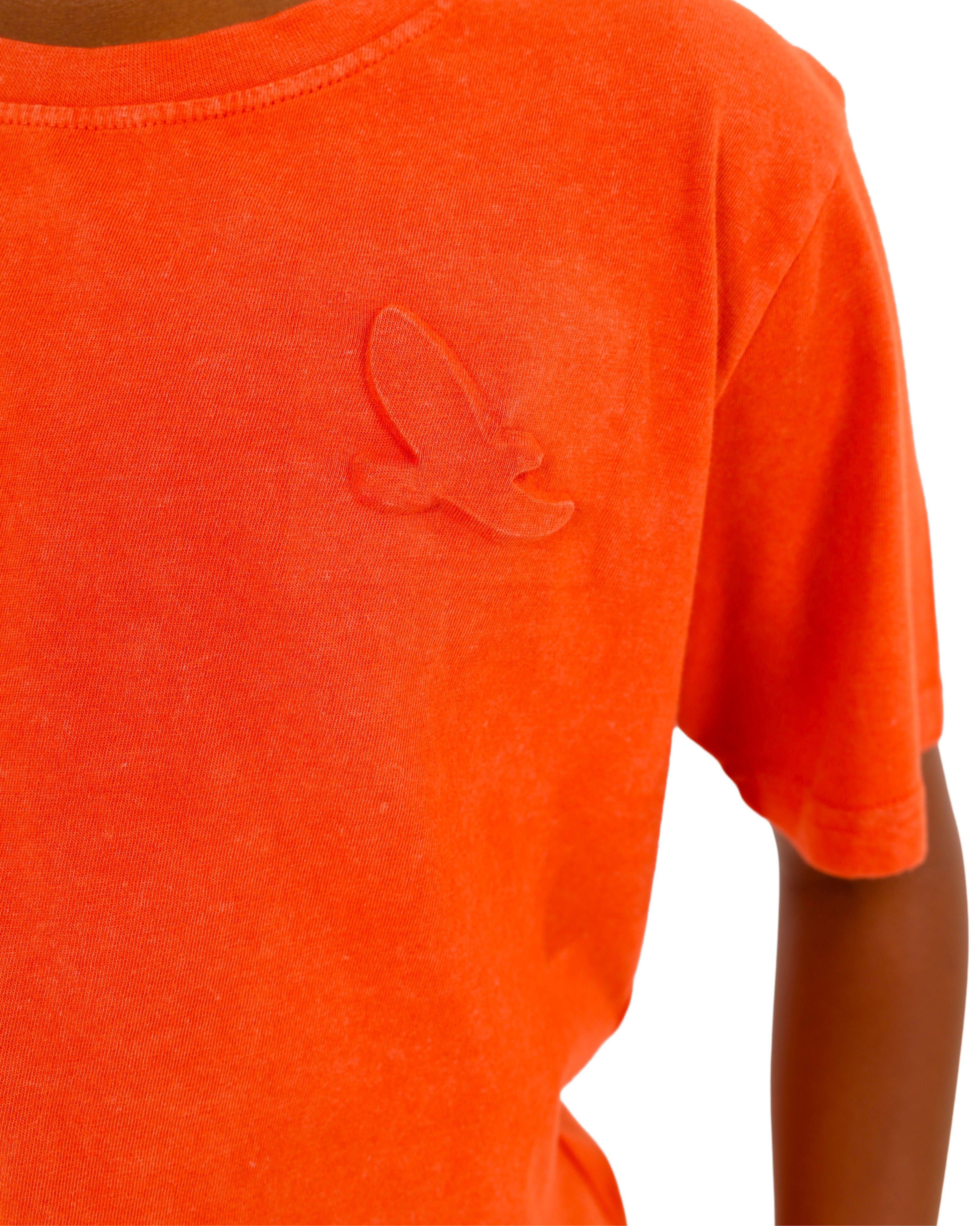 Short Sleeve Embossed Tree Graphic T-Shirt