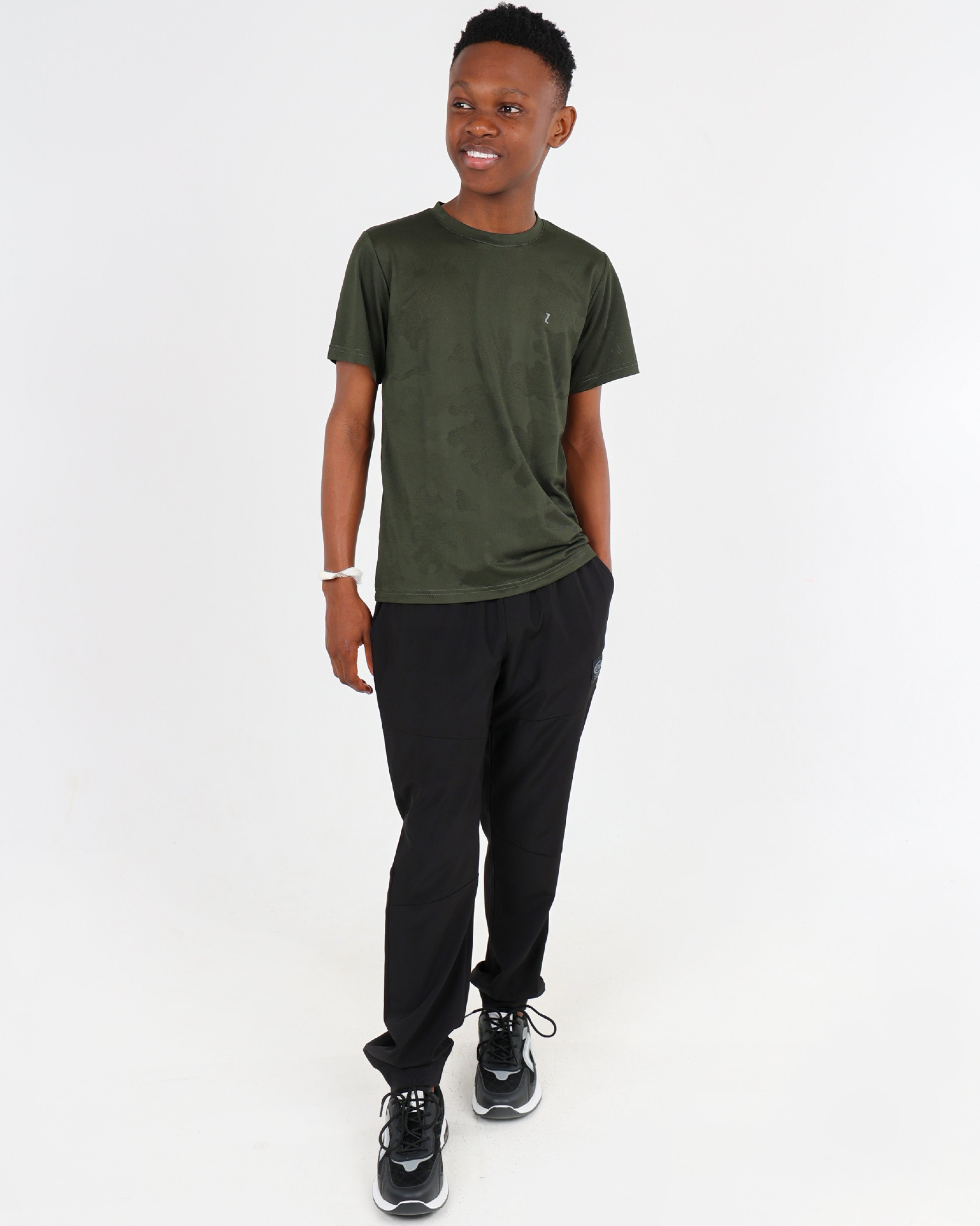 Boys Short Sleeve Athleisure Textured T-Shirt
