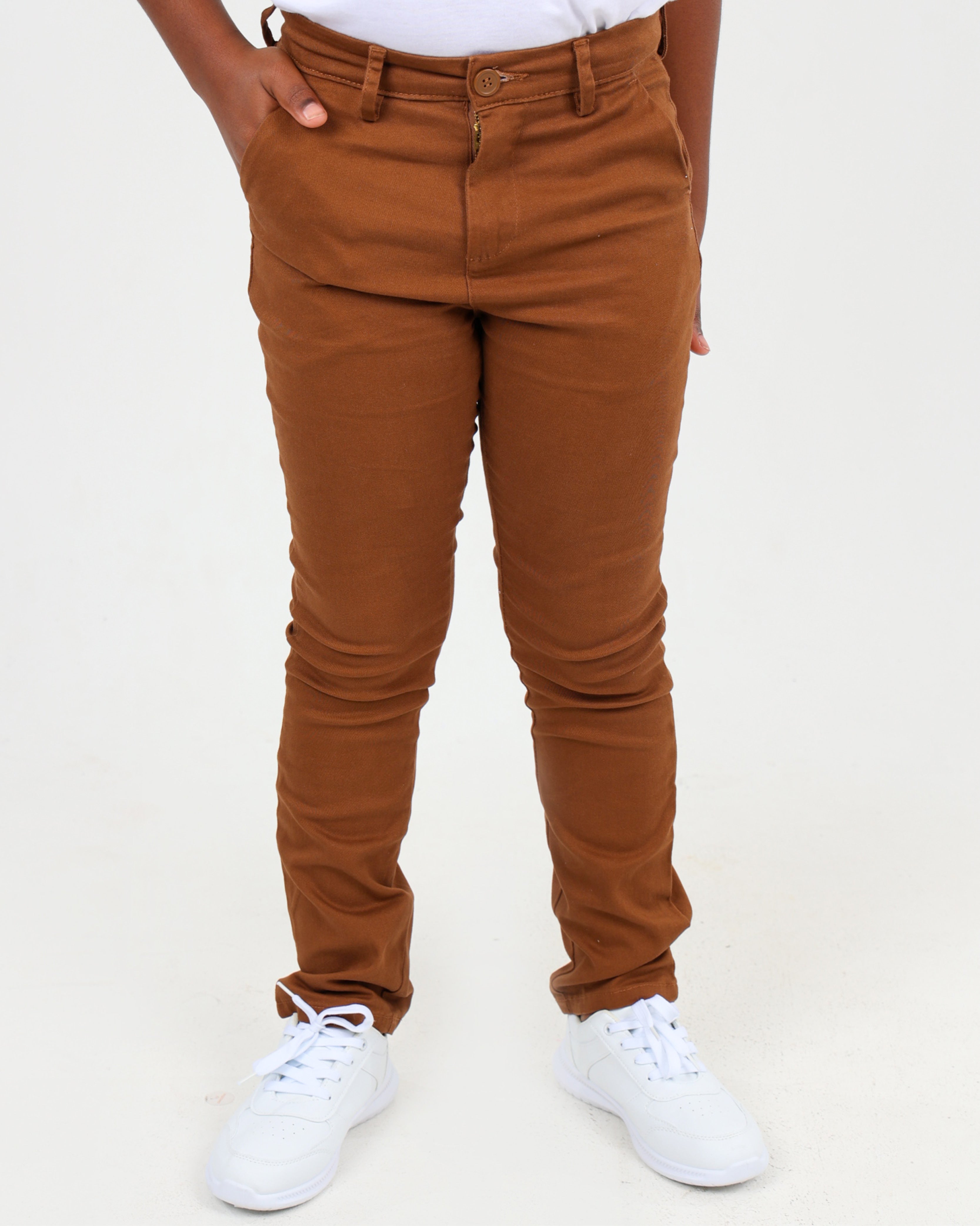 Big Boys Tobacco Slim Fit Chinos
