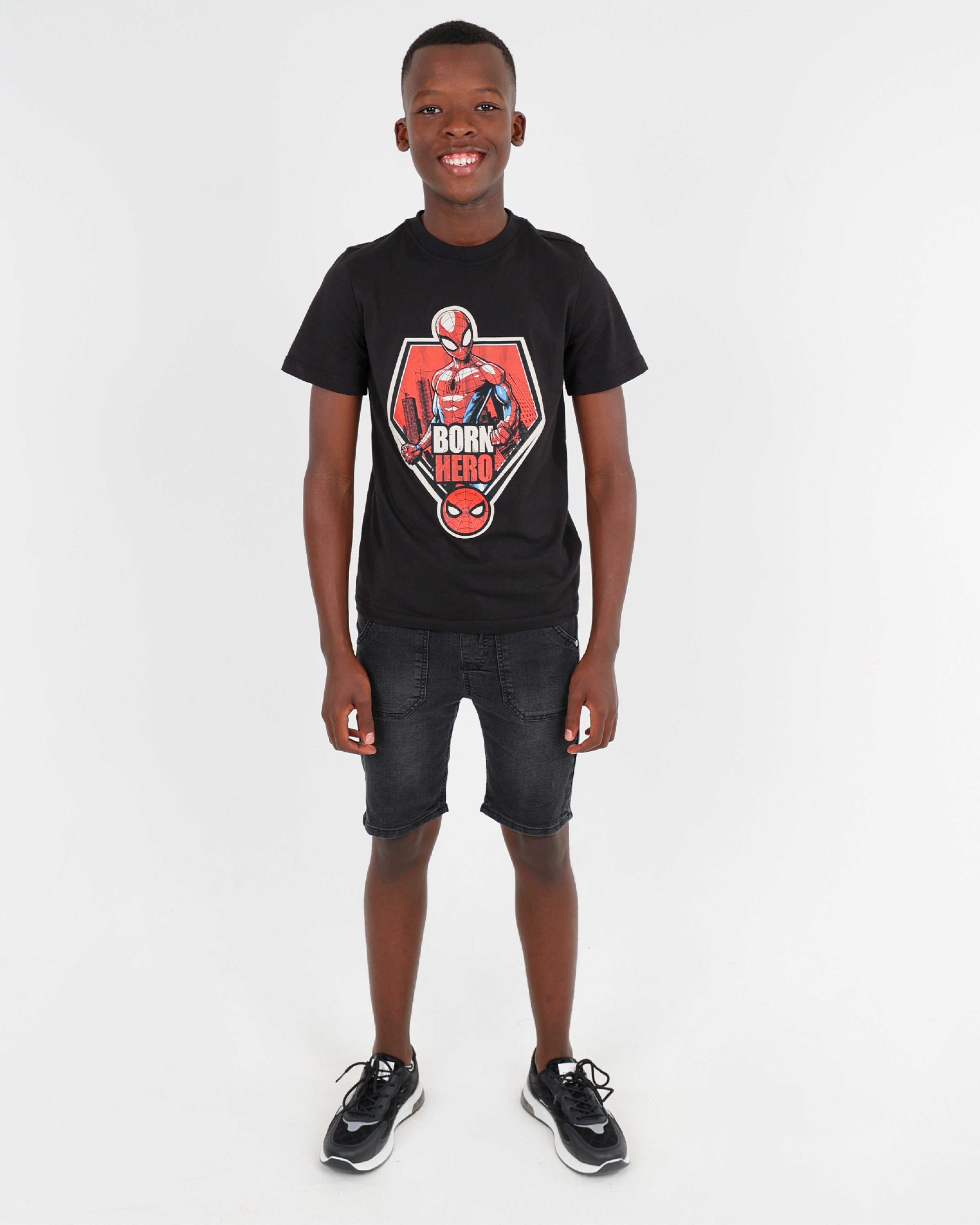 Big Boys Elasticated Waist Denim Shorts
