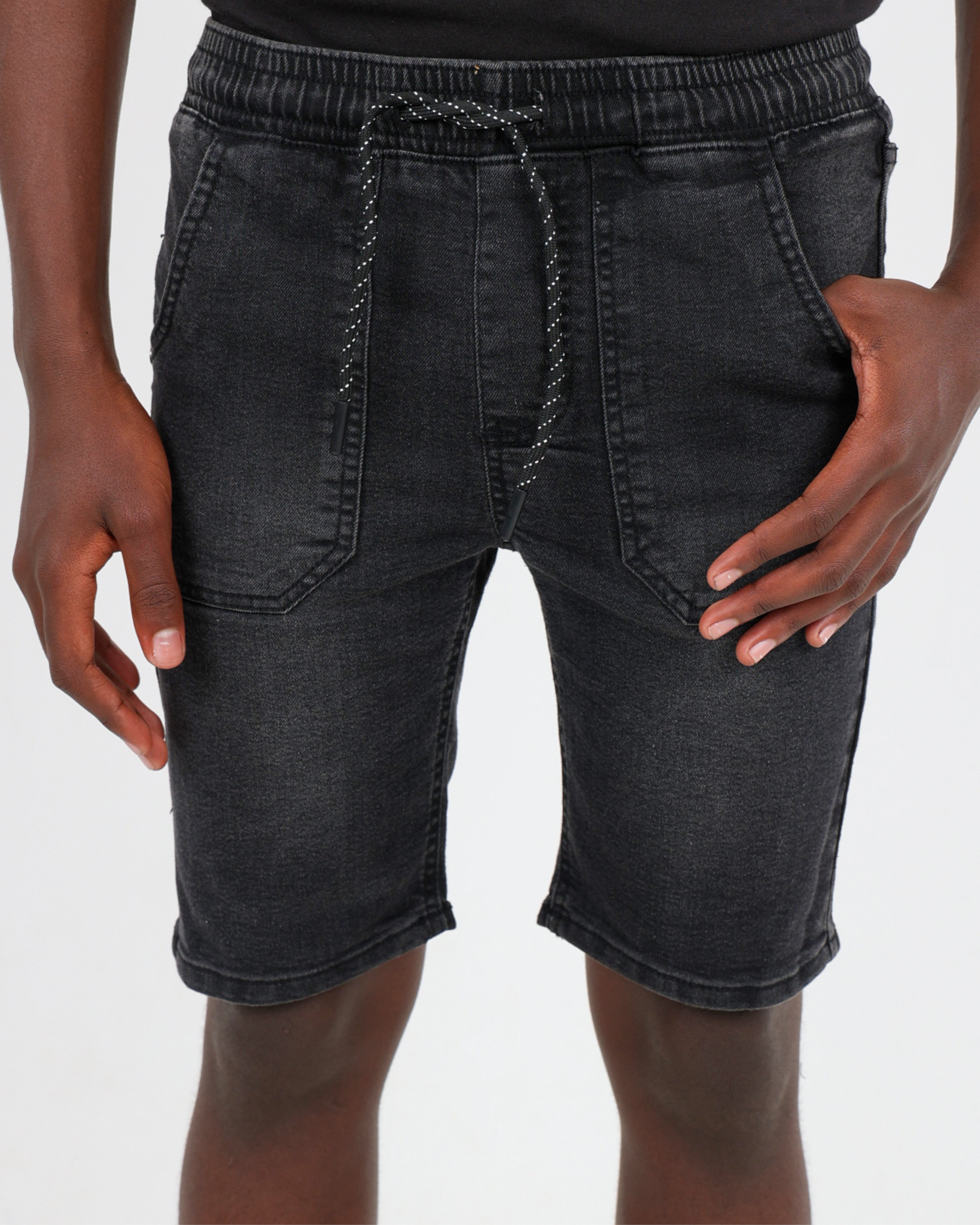 Big Boys Elasticated Waist Denim Shorts