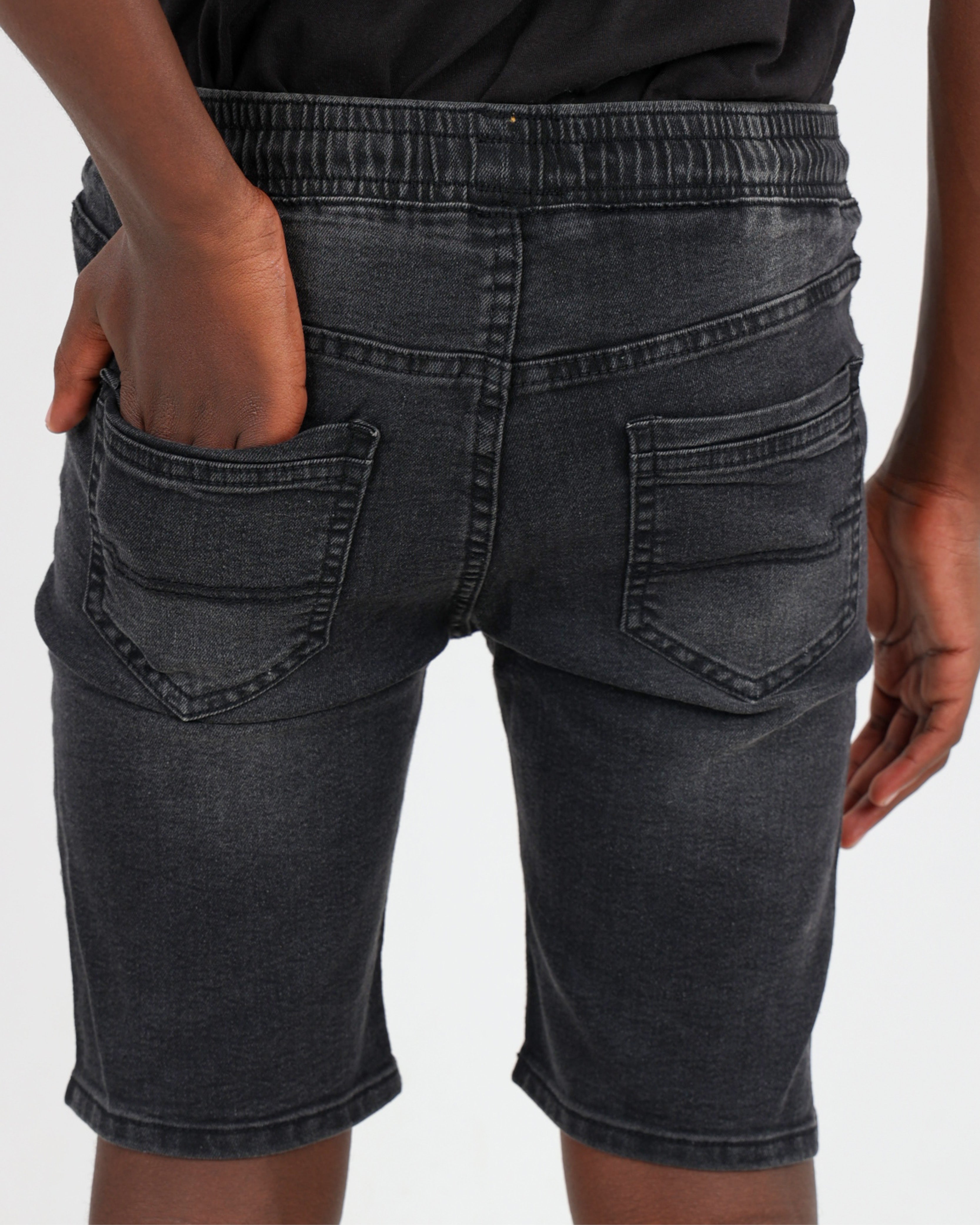 Big Boys Elasticated Waist Denim Shorts