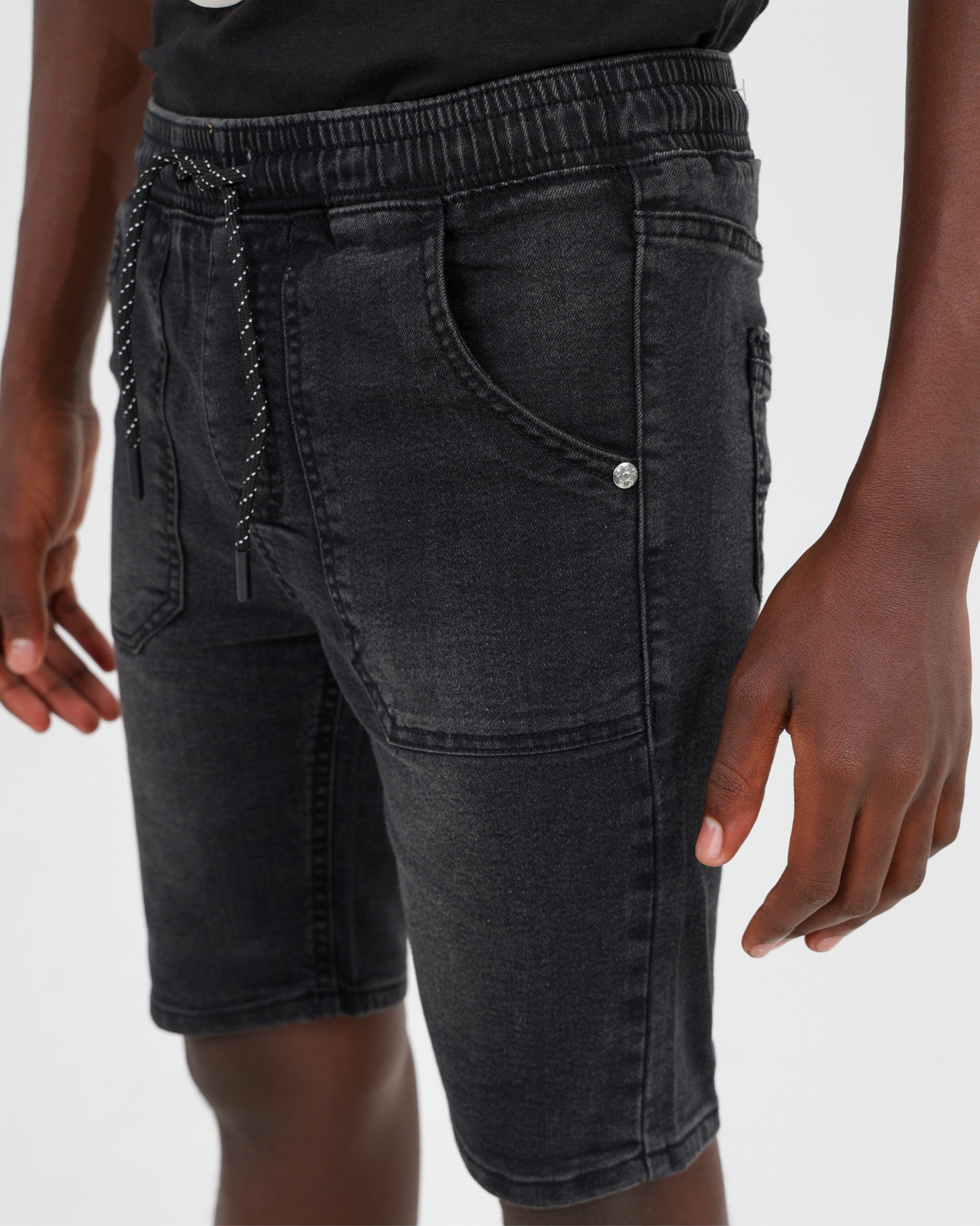 Big Boys Elasticated Waist Denim Shorts