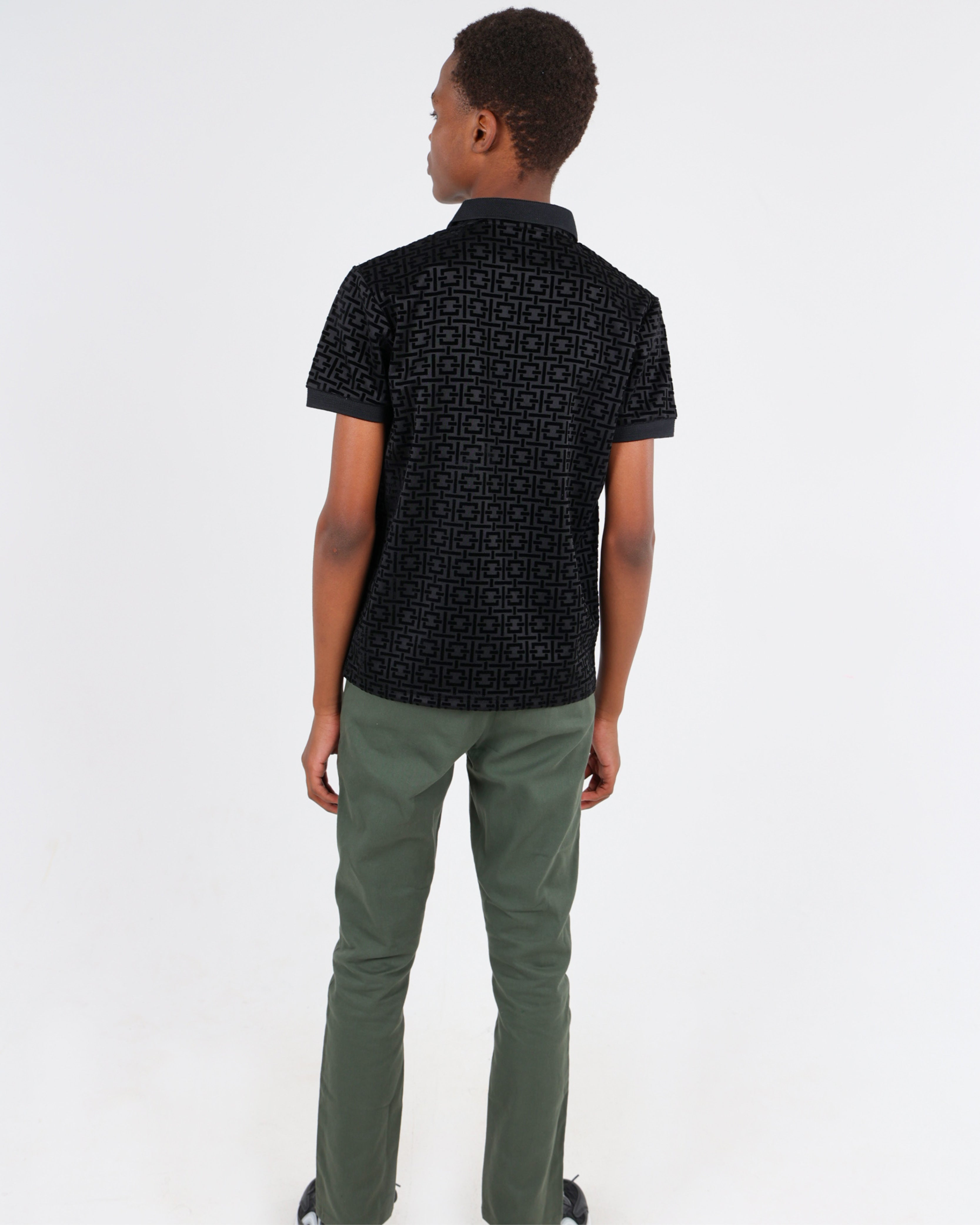 Boys Olive Slim Fit Chinos
