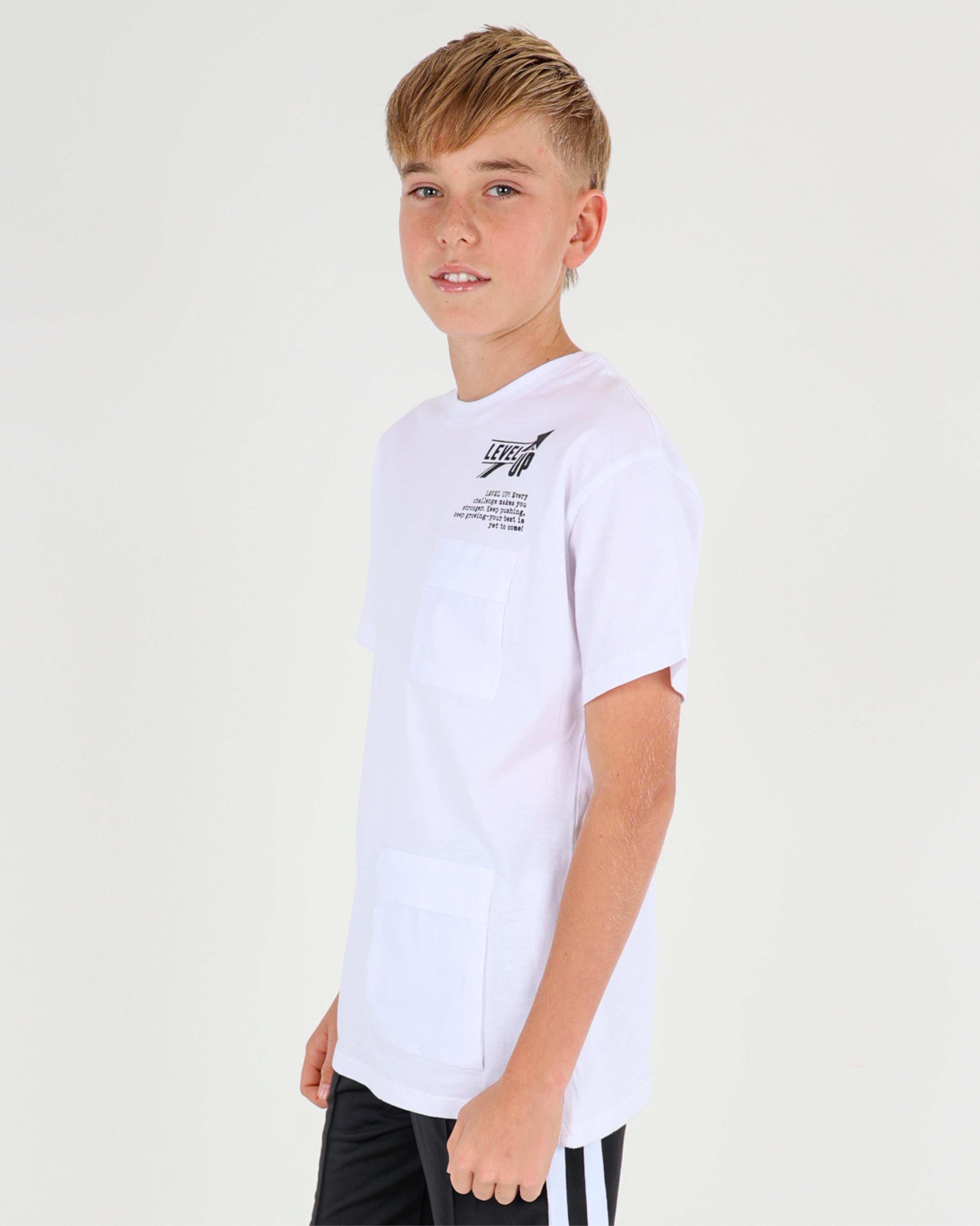 Boys Double Utility Pocket T-Shirt