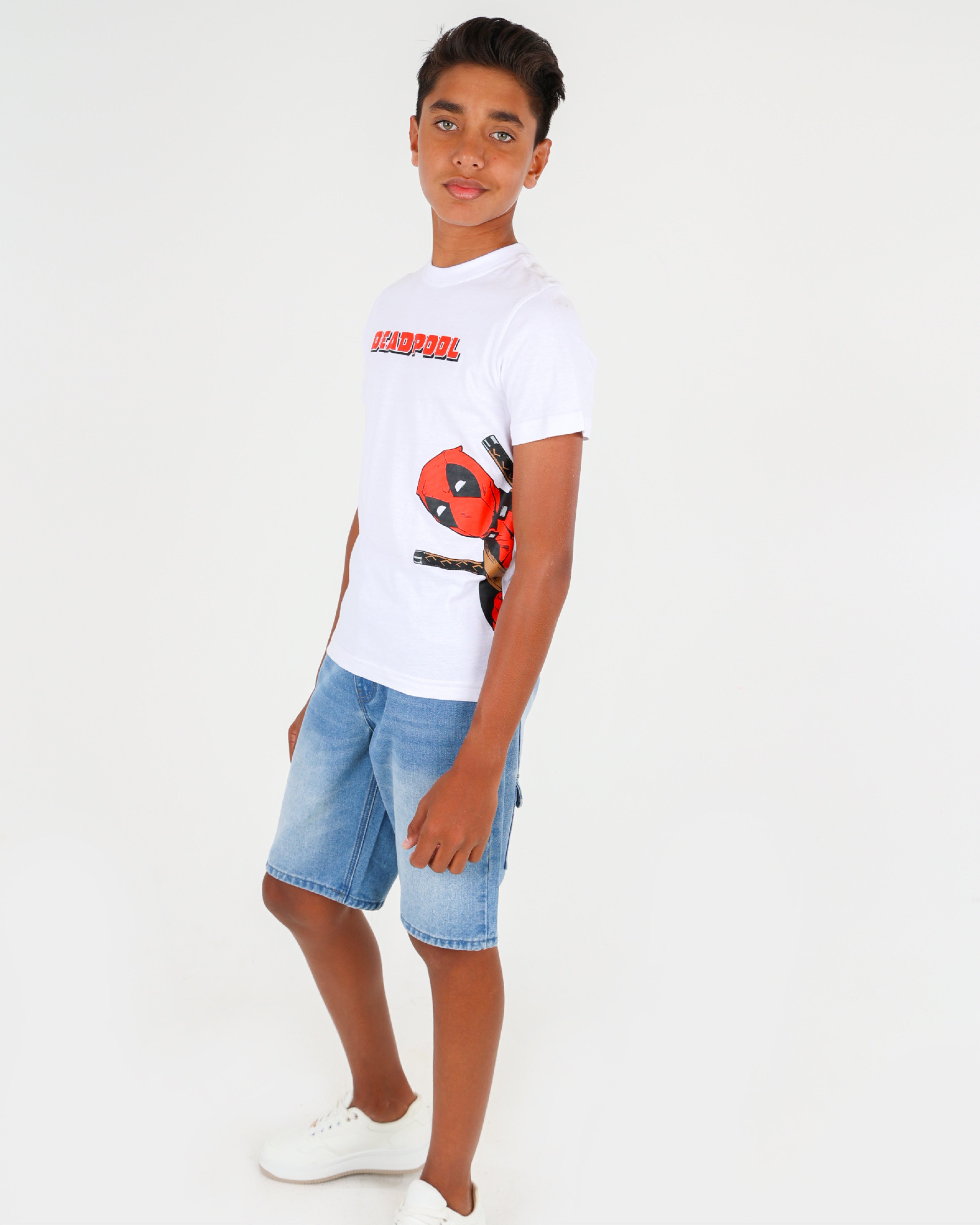 Big Boys Medium Indigo Relaxed Skater Shorts