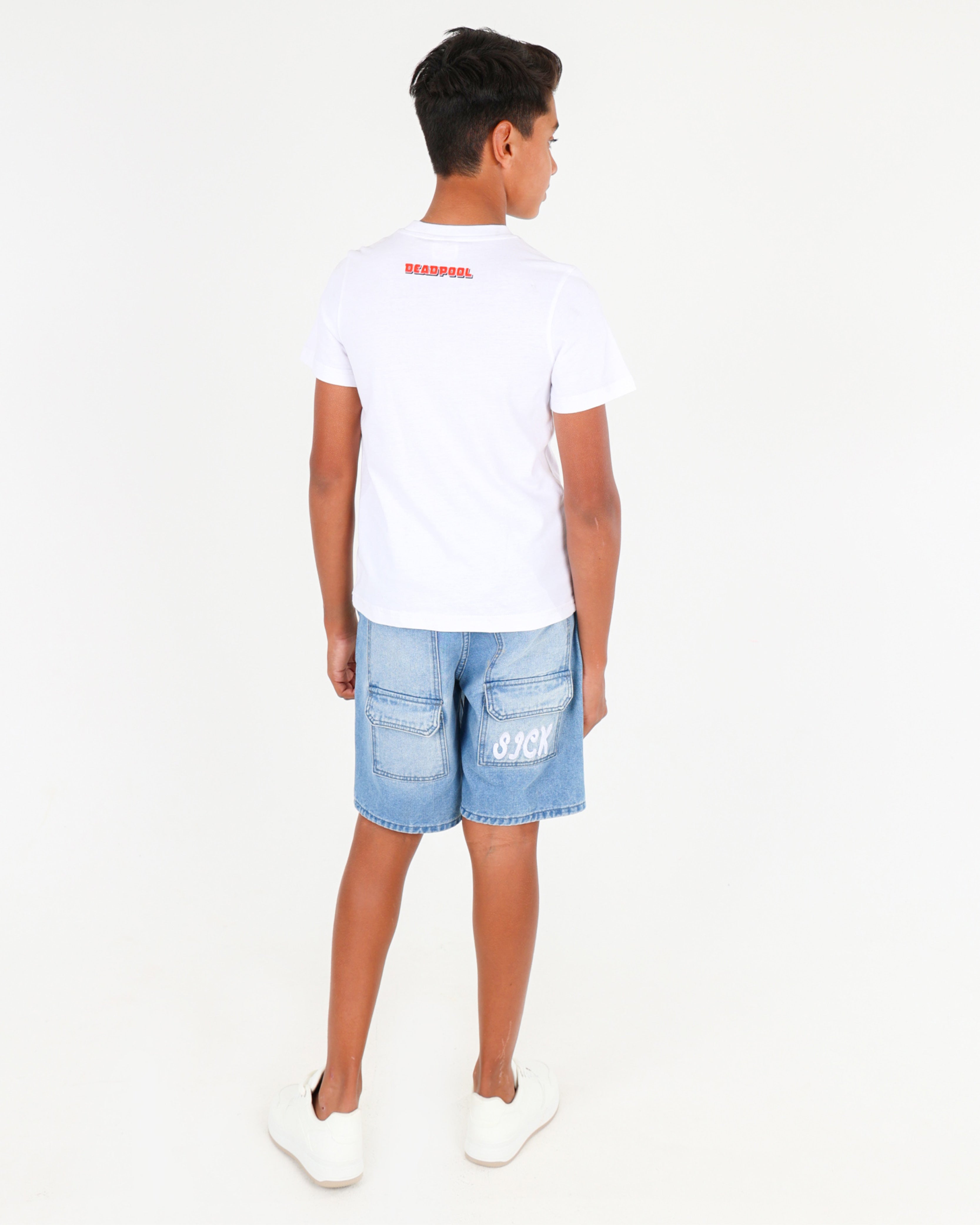 Big Boys Medium Indigo Relaxed Skater Shorts