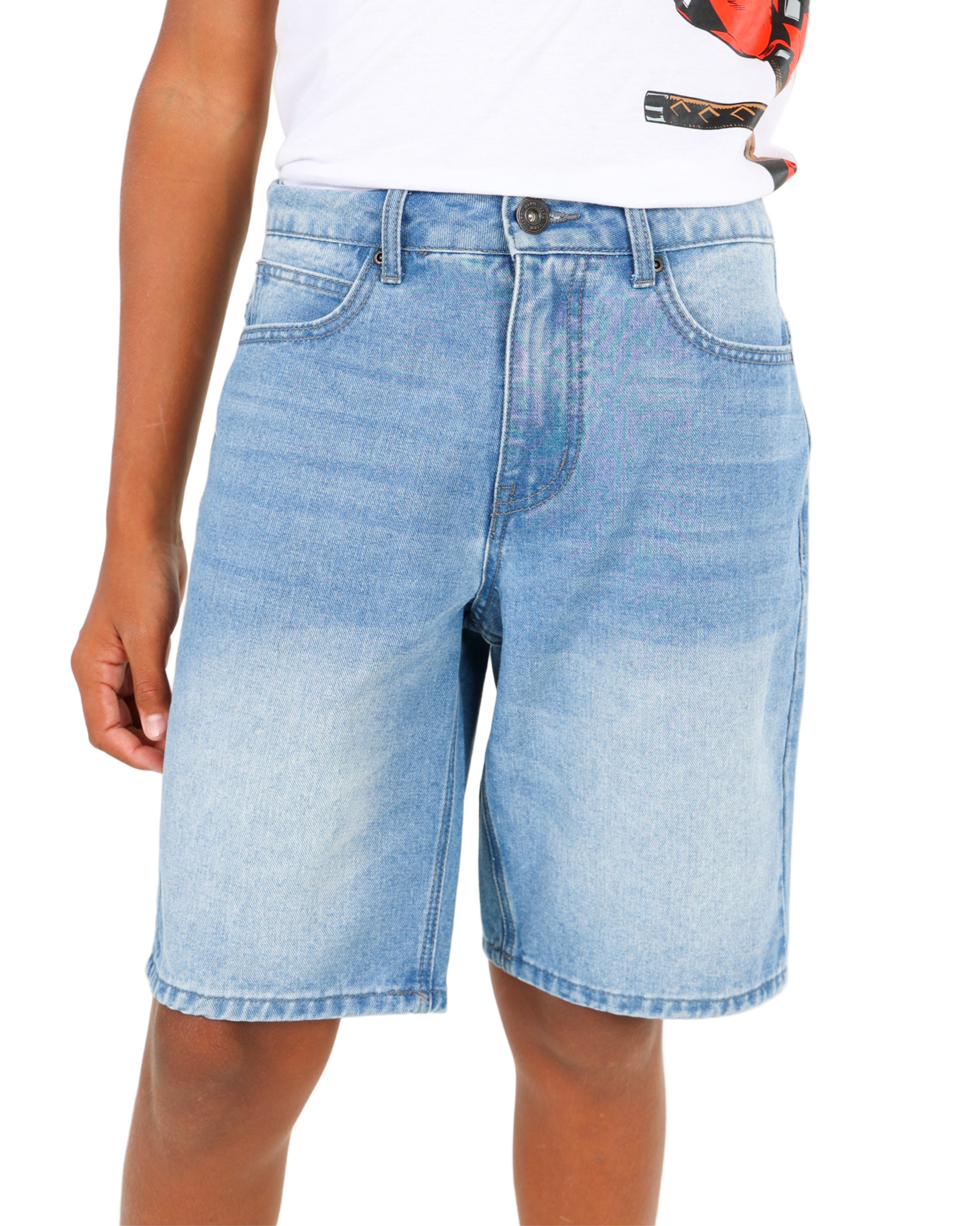 Medium Indigo Relaxed Skater Shorts