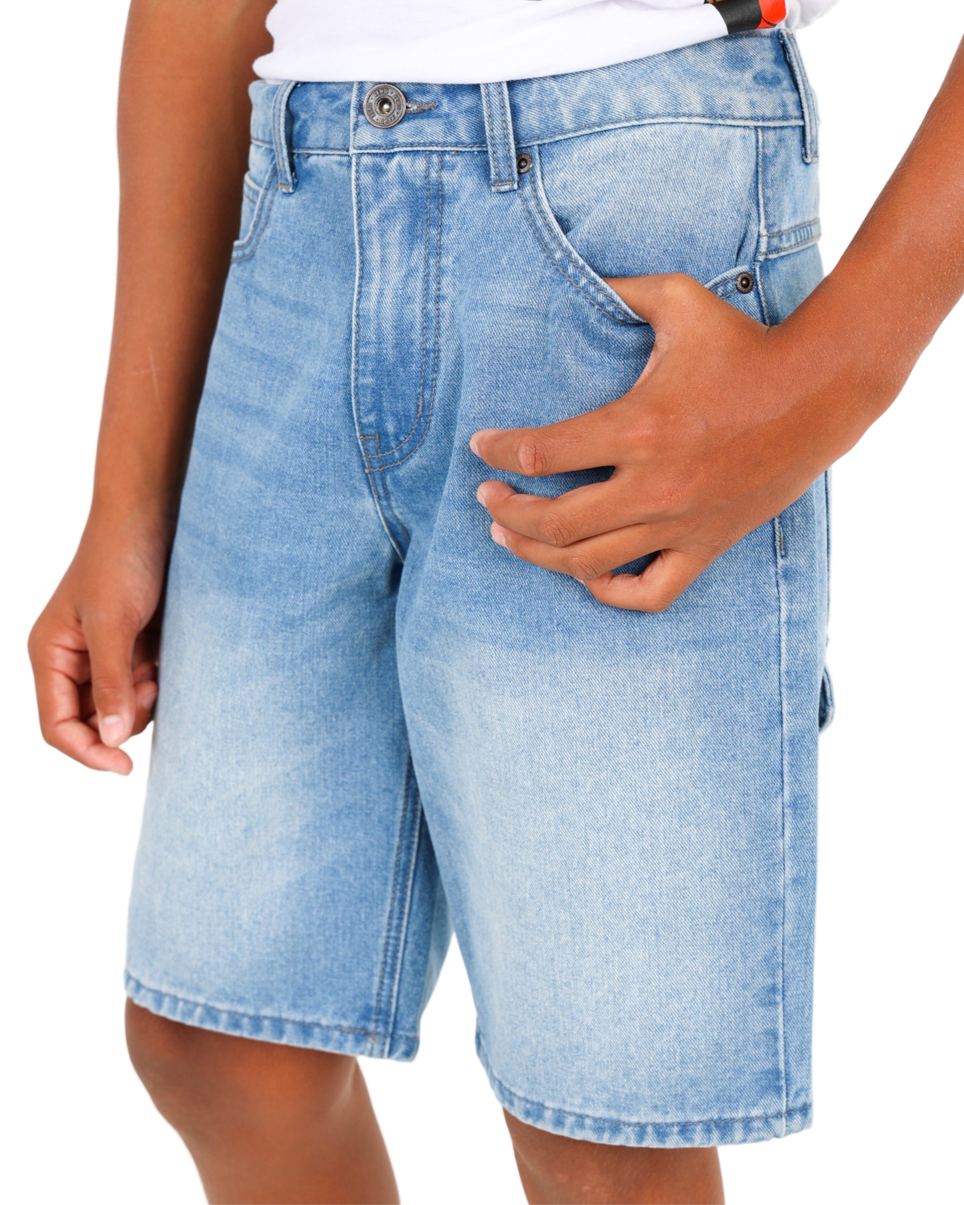 Medium Indigo Relaxed Skater Shorts