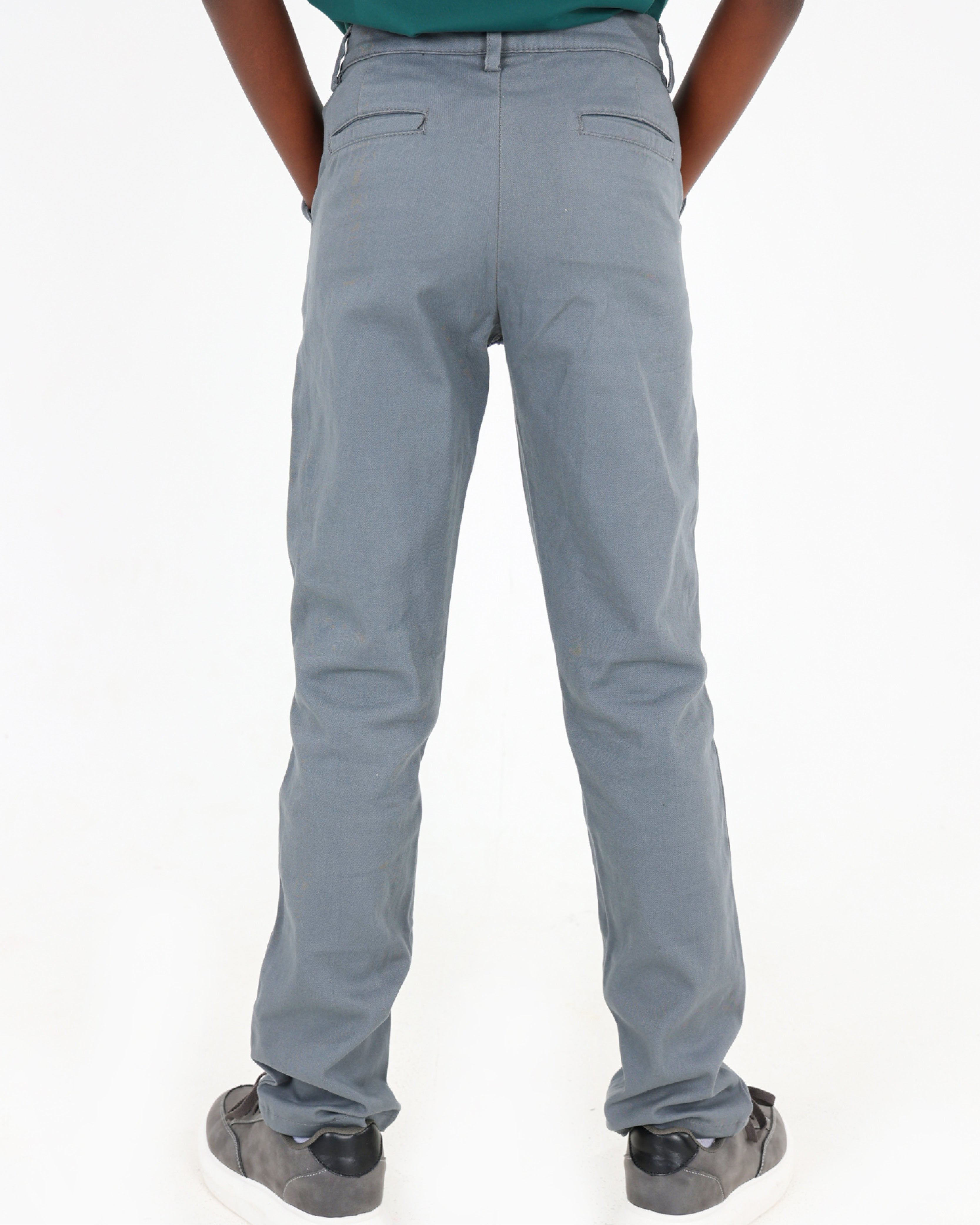 Big Boys Grey Slim Fit Chinos