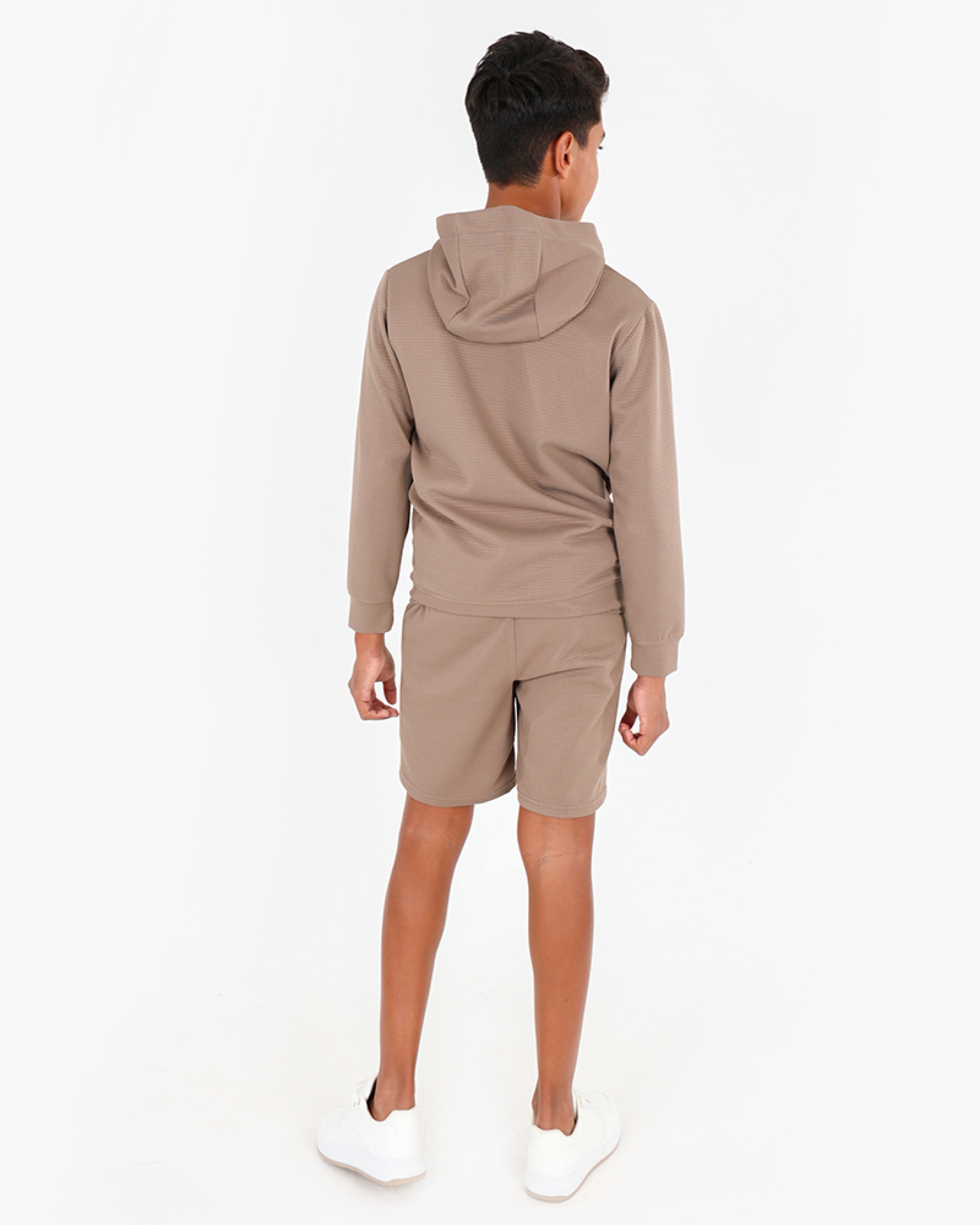 Big Boys Waffle Contrast Shorts