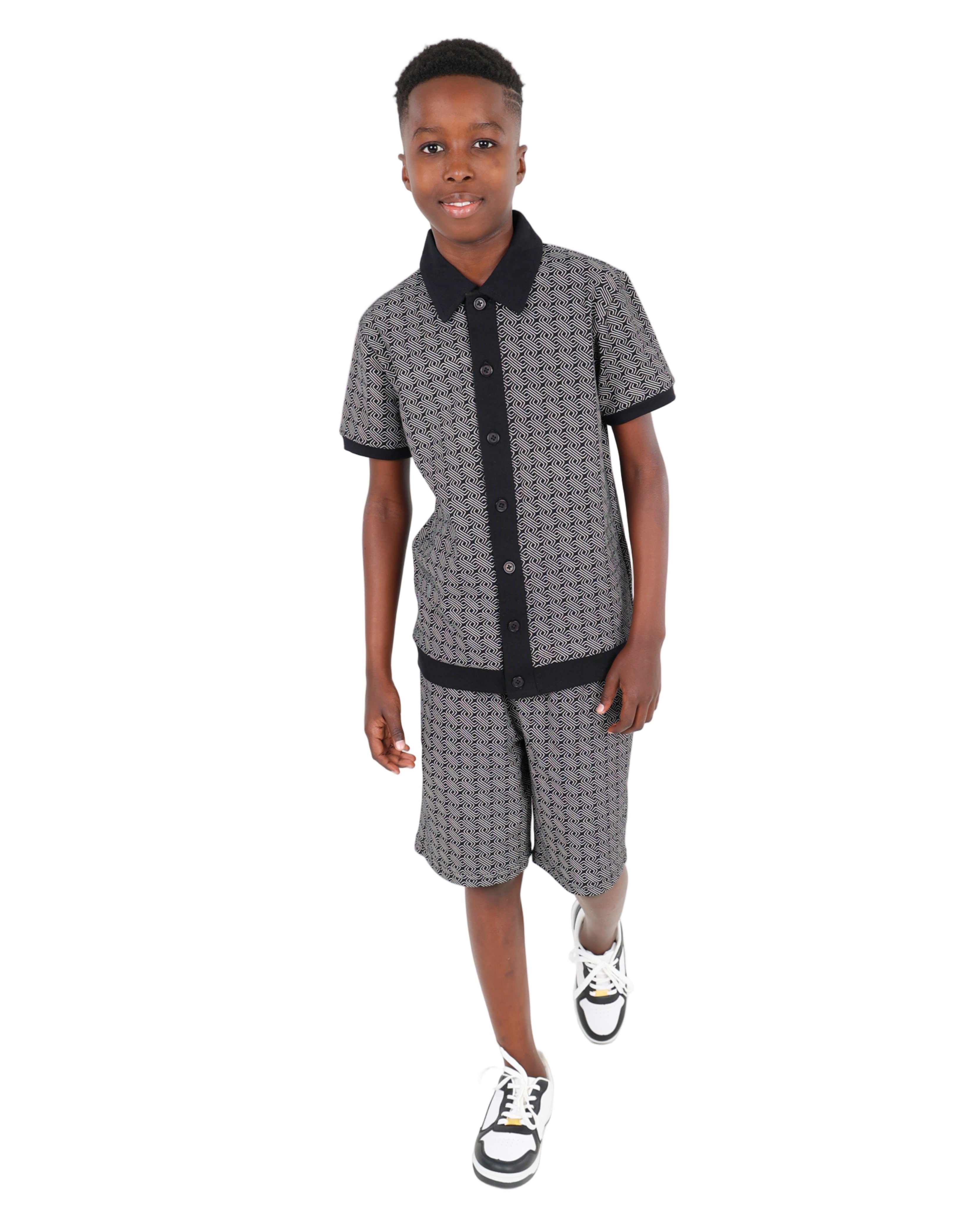 Geometric Print Shorts