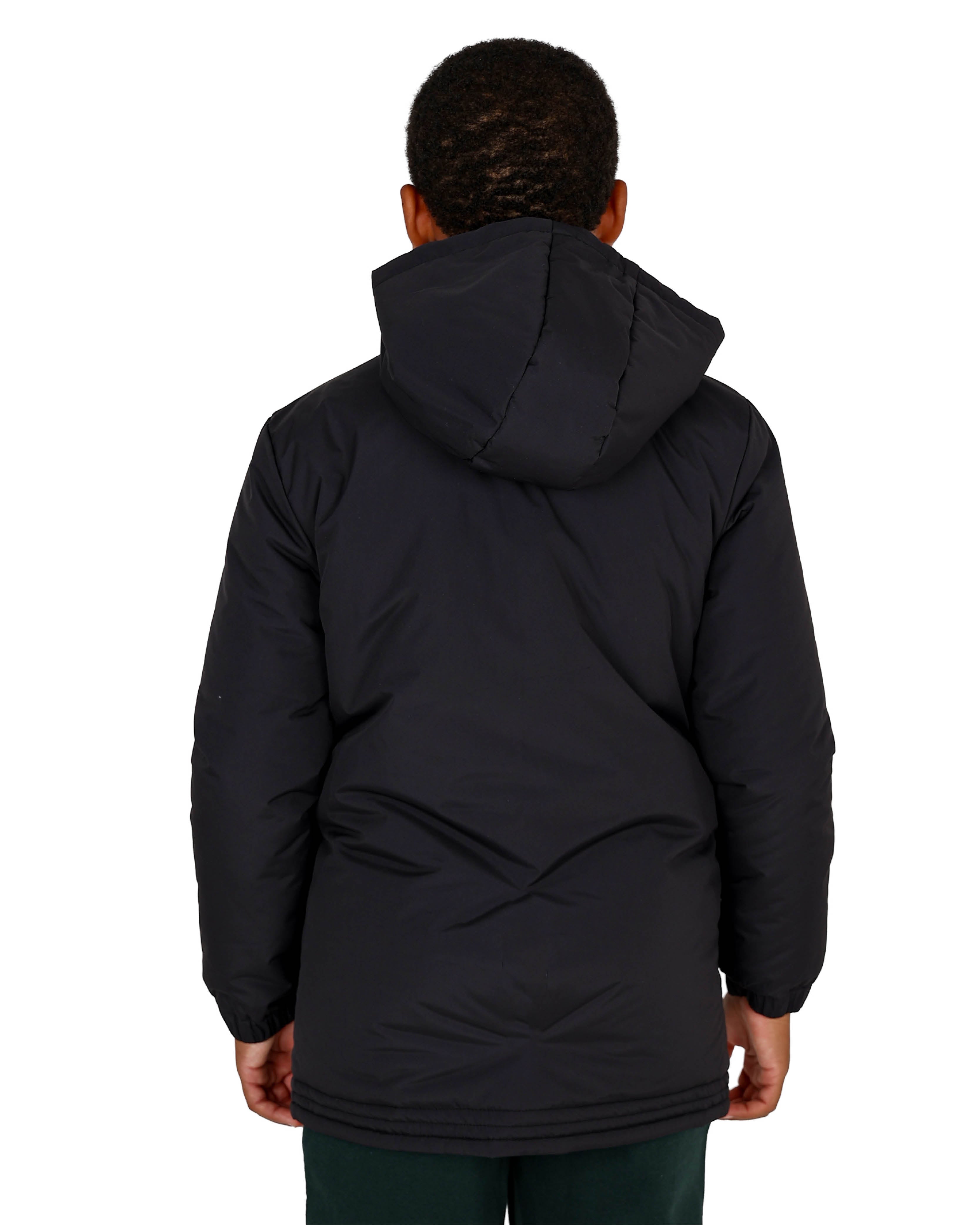 Black Hooded Parka Jacket